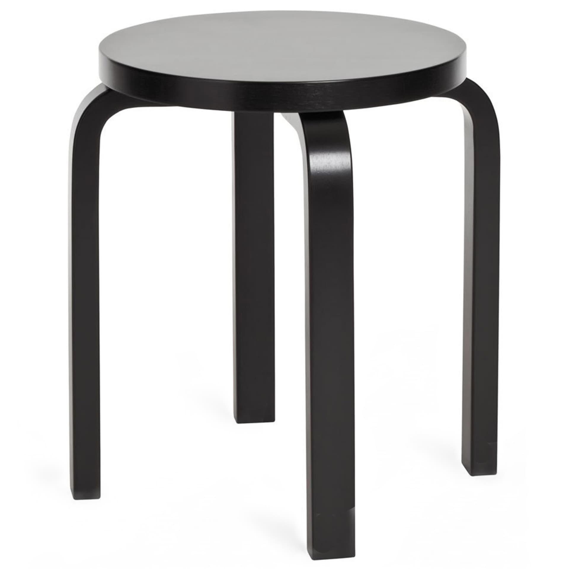 Artek - Pall E60 Hellackad Svart - Krakker - Alvar Aalto - Svart - Tre