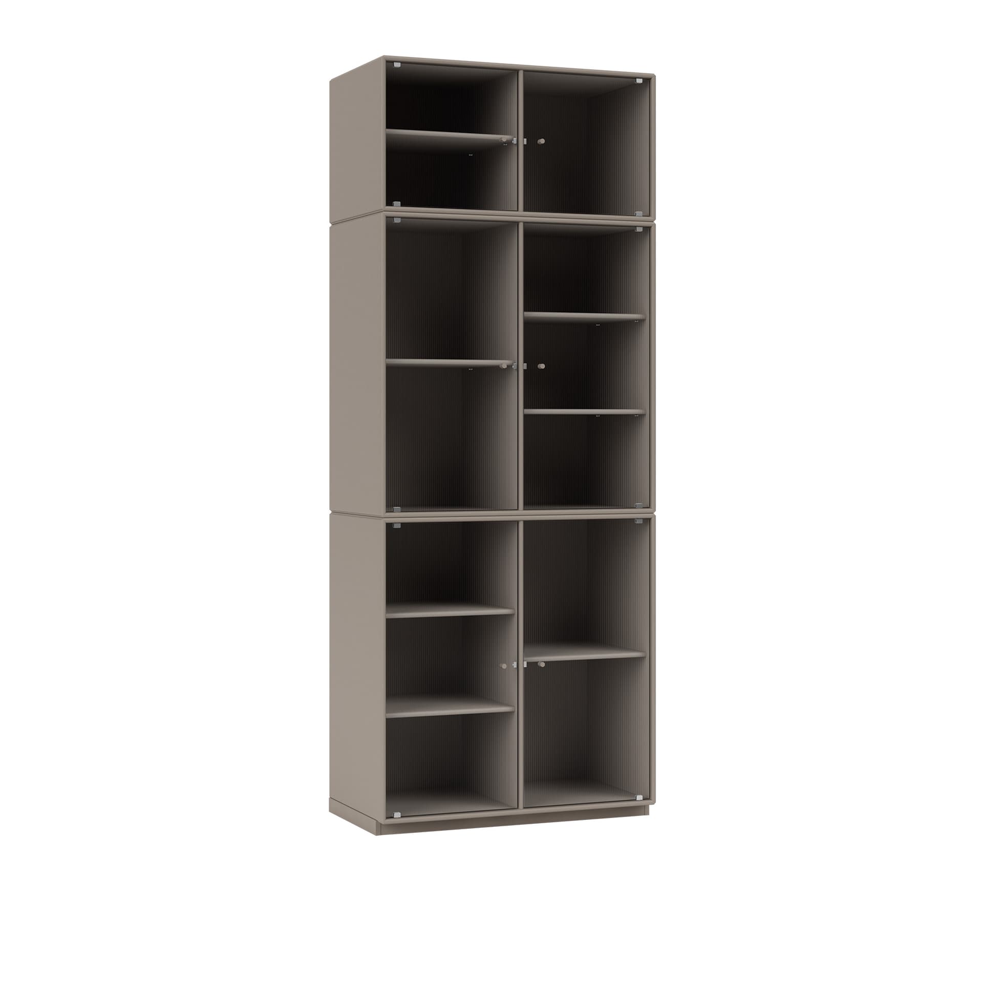 Montana - Ripple Iv – Vitrine Cabinet 141-Truffle 06 Plinth 3 cm - Vitrineskap - Peter J. Lassen - Beige - Tre