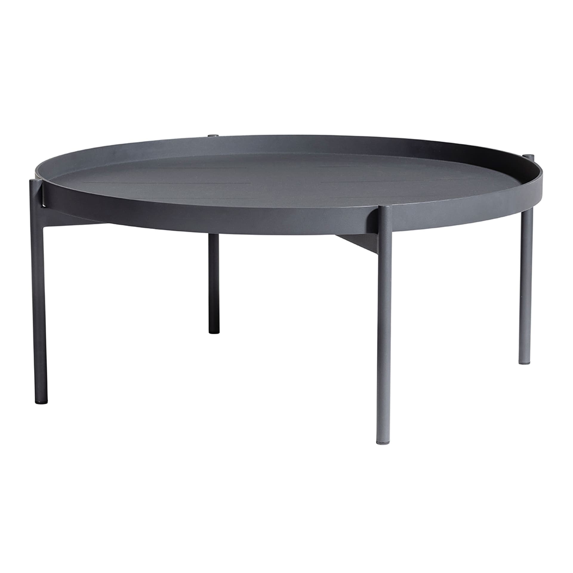 Skargaarden - Saltö Lounge Table Large, Charcoal Grey Aluminium Frame - Utendørs sofabord - Matilda Lindblom - Svart - Metall