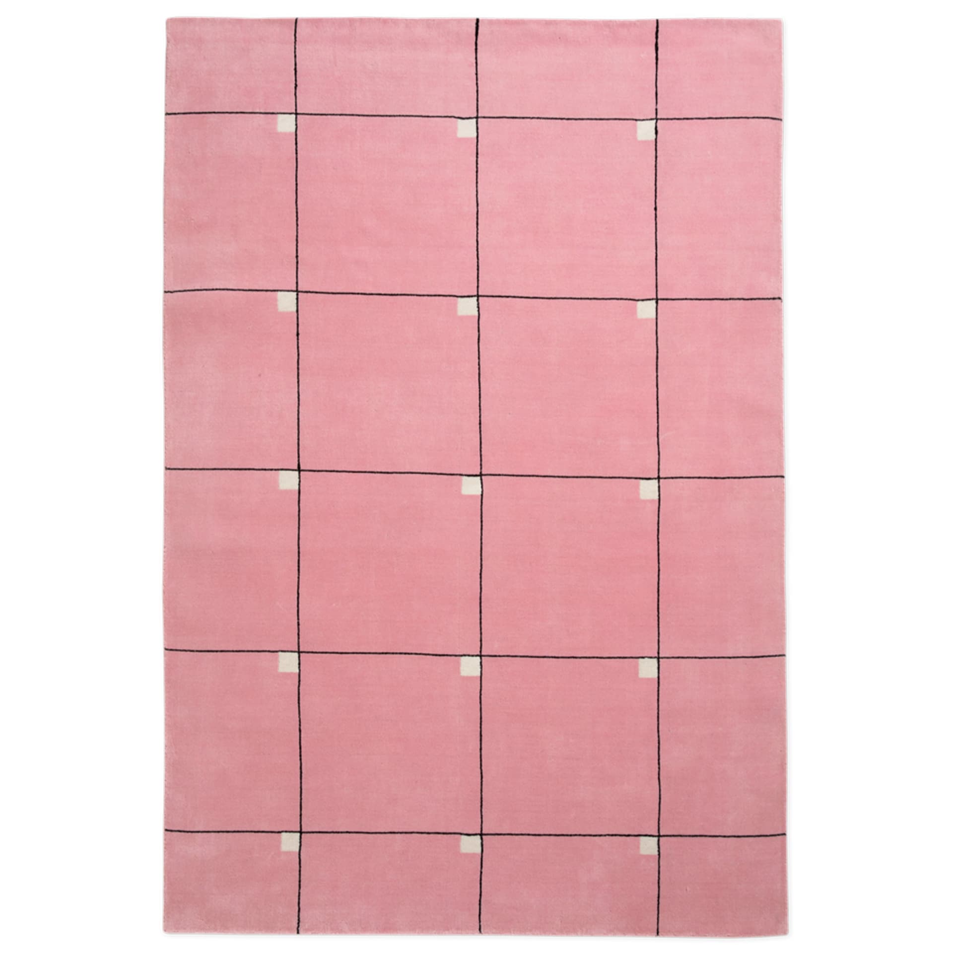 Nordic Knots - Modern - Pink 170 x 240 - Ulltepper - Rosa - Ull
