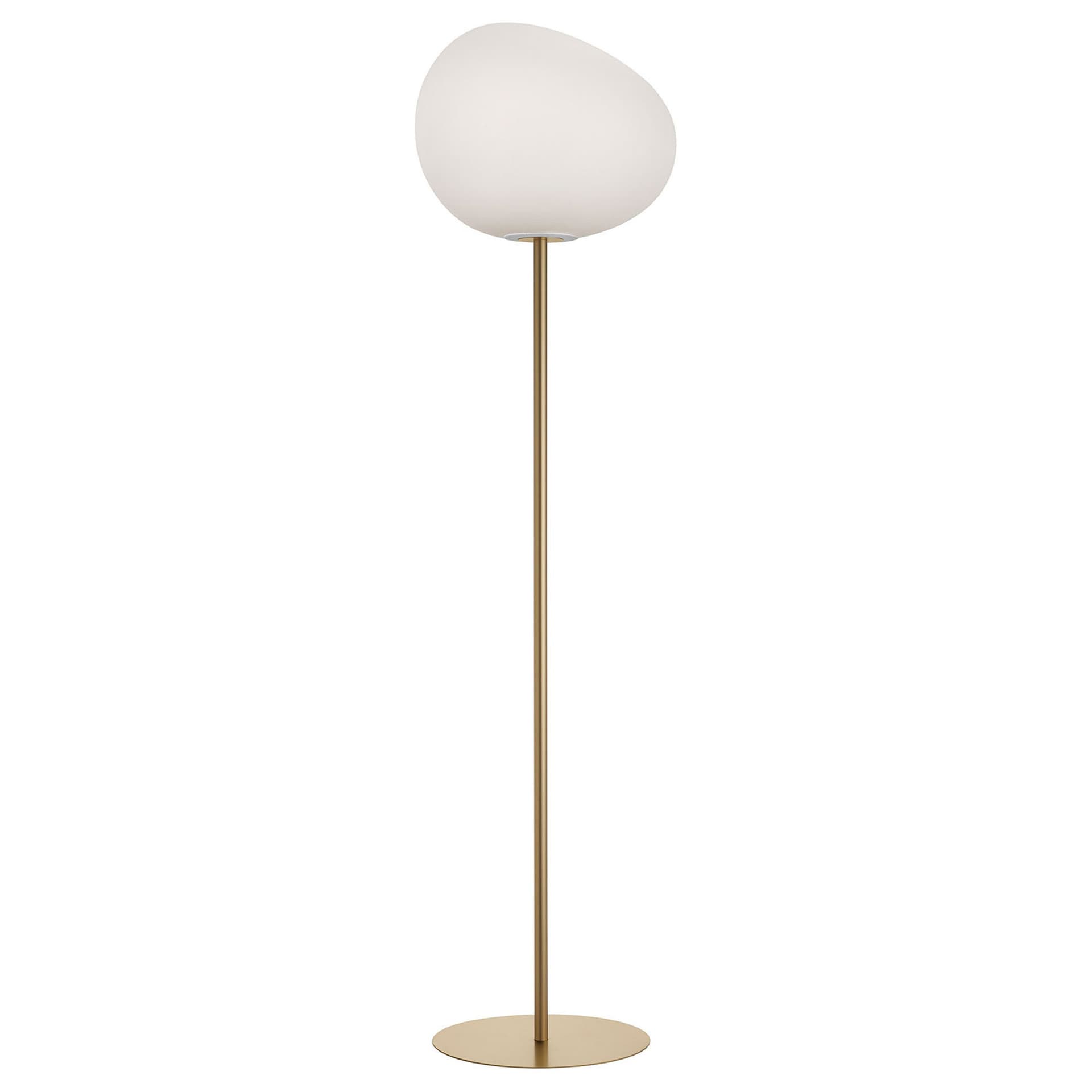 Foscarini - Gregg Grande Golvlampa - Guld/Vit - Skjermlamper - Ludovica & Roberto Palomba - Gull