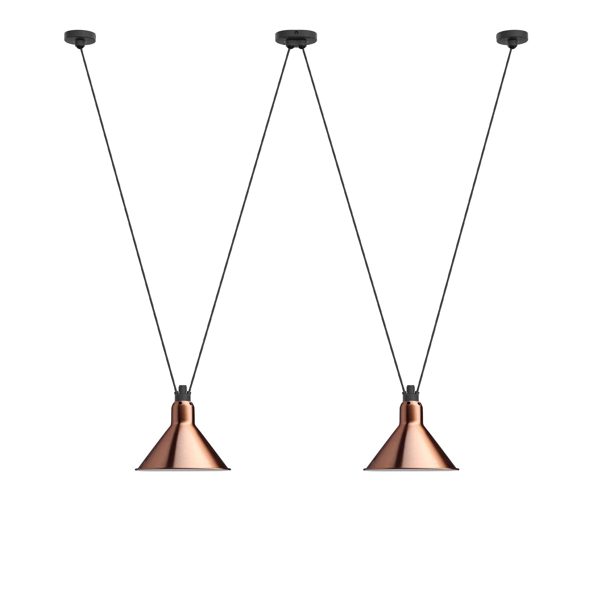 DCWéditions - Les Acrobates De Gras 324 L Conic Copper/White Inside - Pendellamper - Bernard-Albin Gras - Kobber