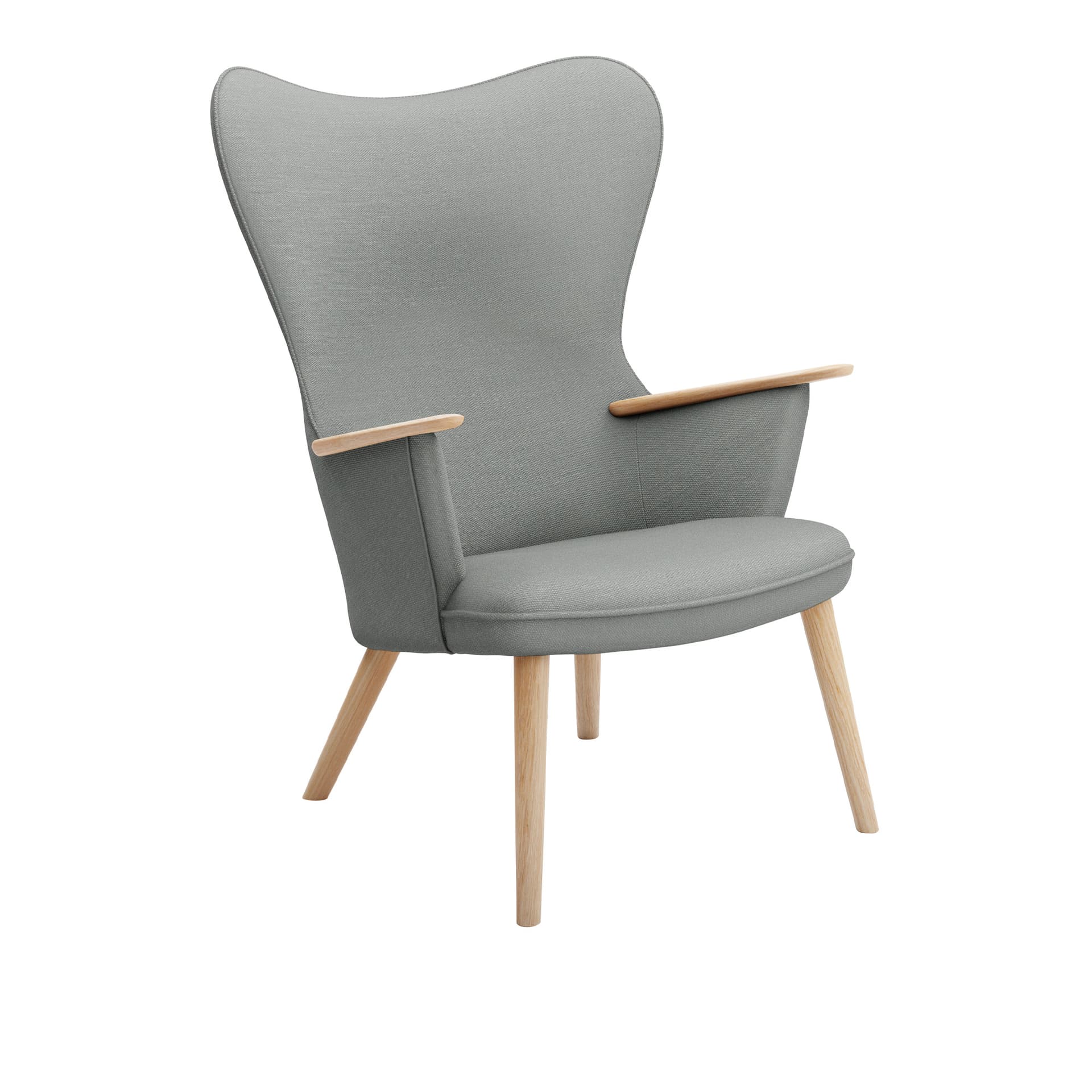 Carl Hansen - CH78 Mama Bear Fjord 151 - Lenestoler - Hans J. Wegner - Tre/Tekstilmateriale/Skum