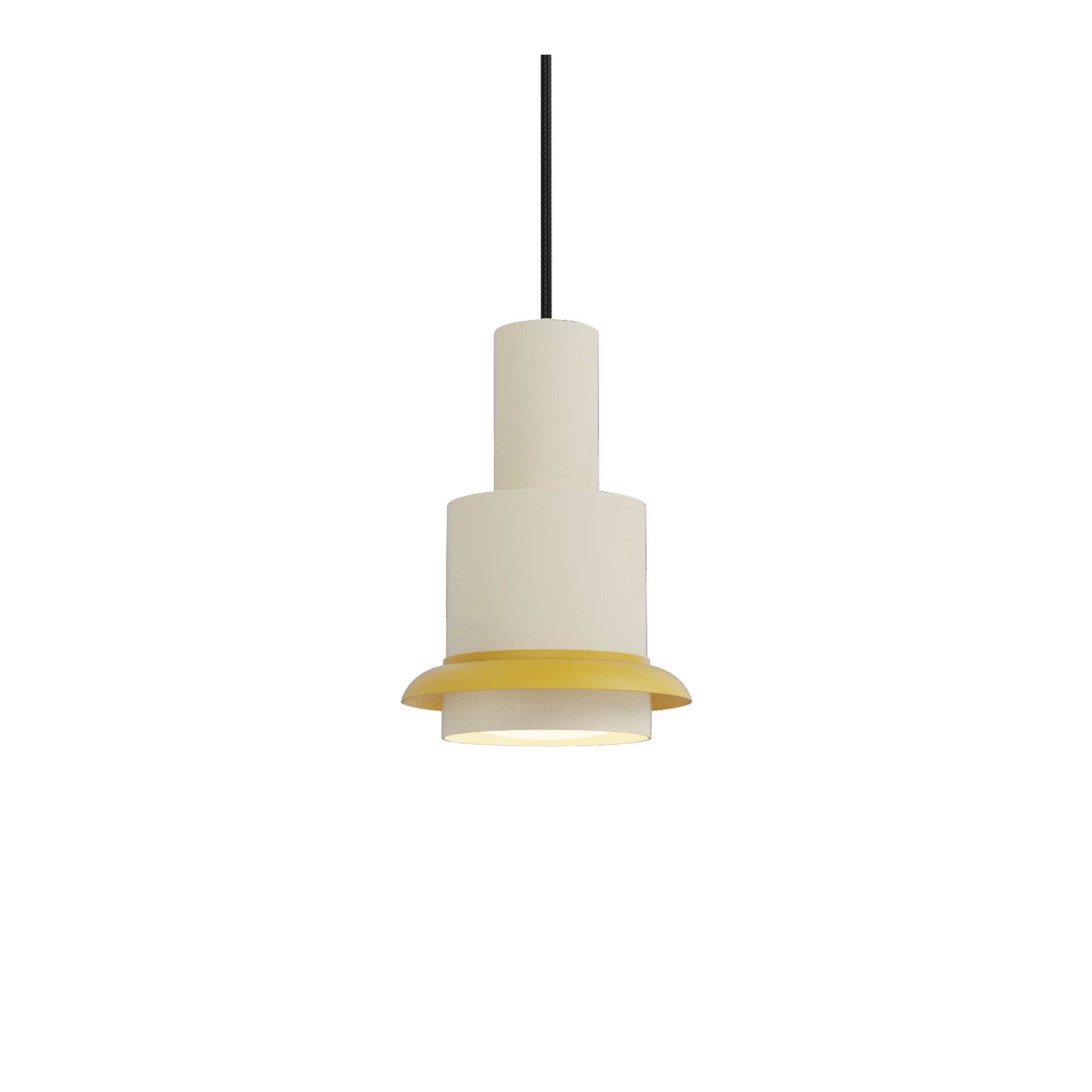 DCW - Chaumont Pendel Ø15xH22 White/Yellow