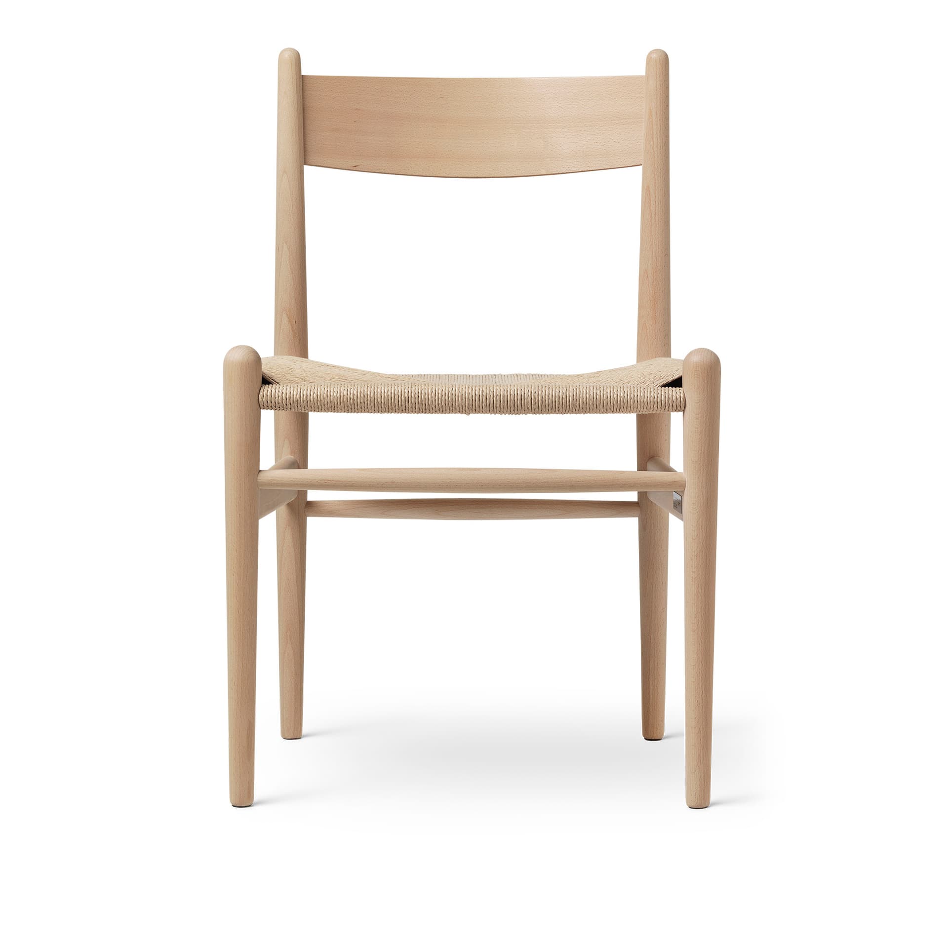 Carl Hansen - CH36, Tvålad Bok, Naturflätat papperssnöre - Spisestoler - Hans J. Wegner - Tre farget - Papir/Tre