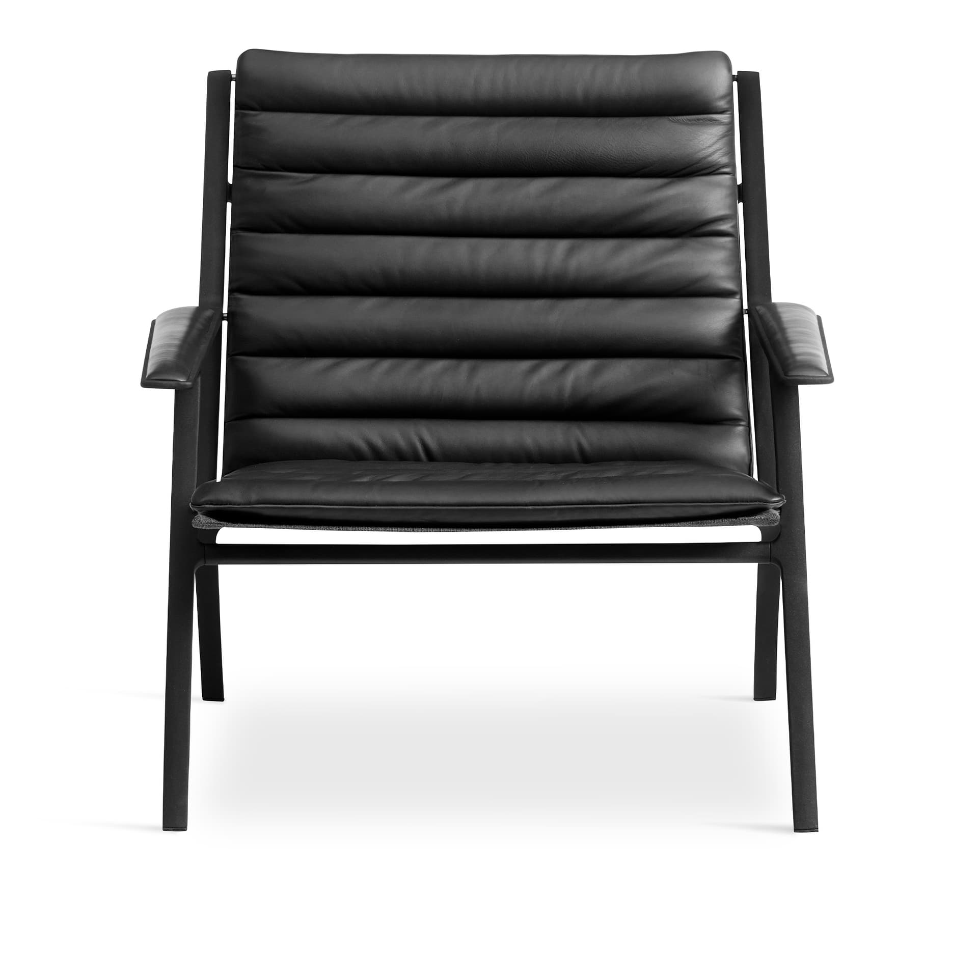 Vipp - Vipp456 Lounge Chair, Black Leather - Lenestoler - Svart