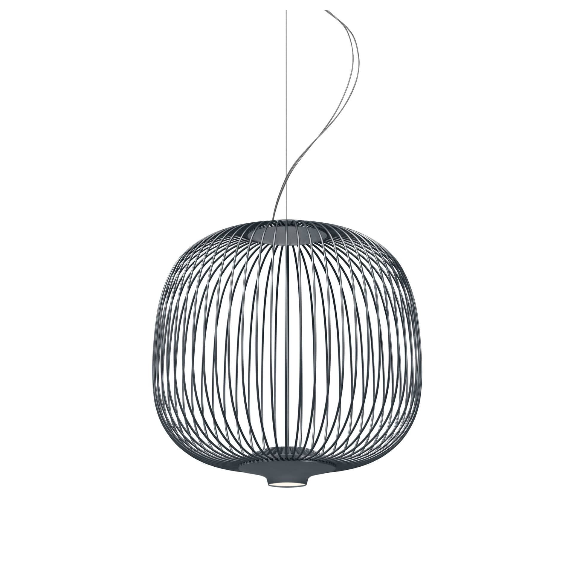 Foscarini - Spokes 2 Piccola pendellampe dimbar graphite - Pendellamper - Garcia Cumini - Grå
