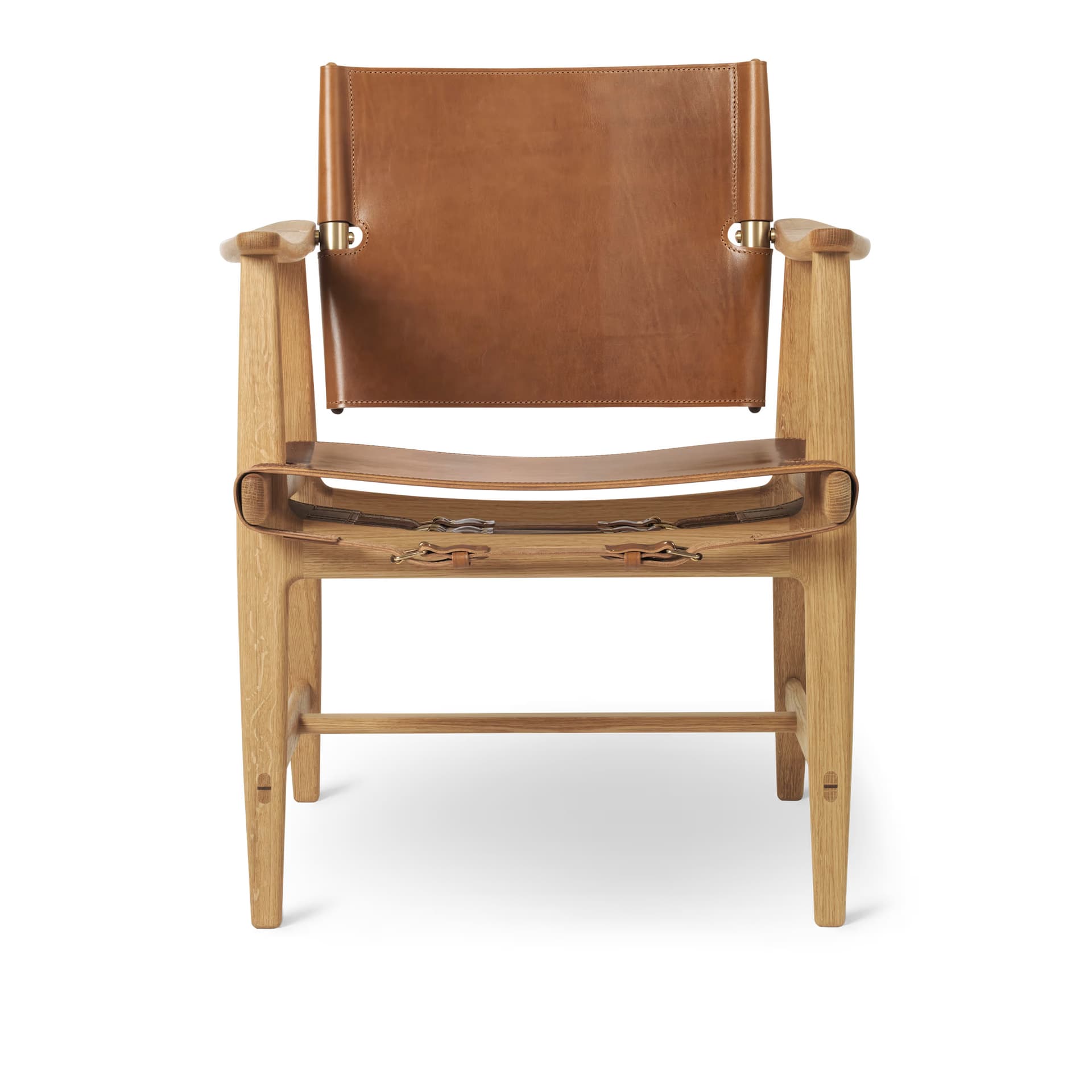 Carl Hansen - BM1106 Huntsman Chair Oak Oil Saddle Cognac - Spisestoler - Børge Mogensen - Tre farget - Tre
