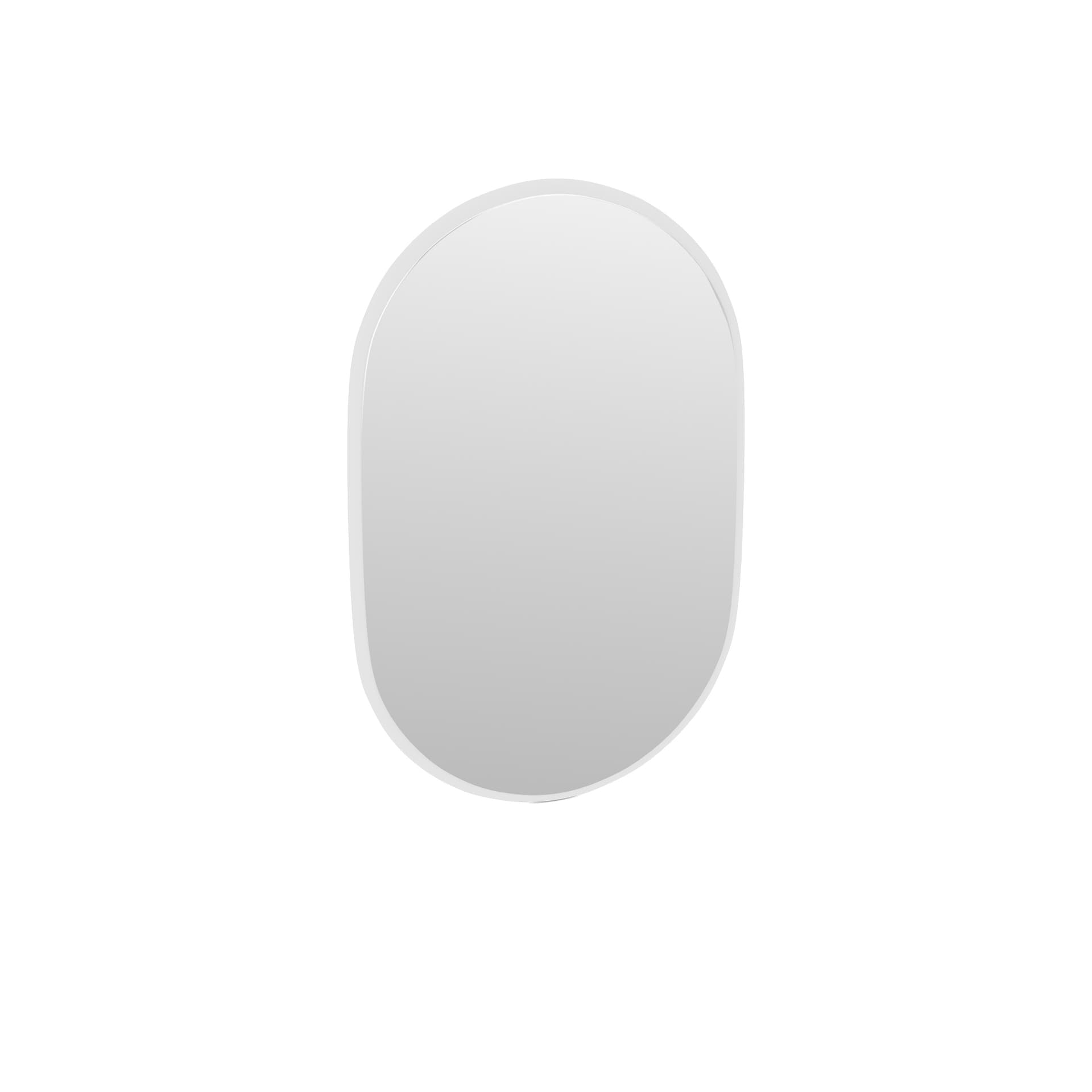 Montana - Look Oval Mirror - New White - Halvkroppsspeil - Peter J. Lassen - Hvit