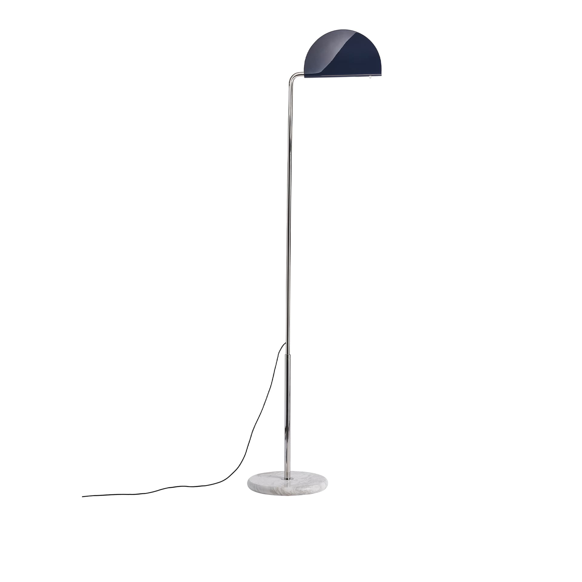 DCW - Mezzaluna Gulvlampe White Marble/Blue