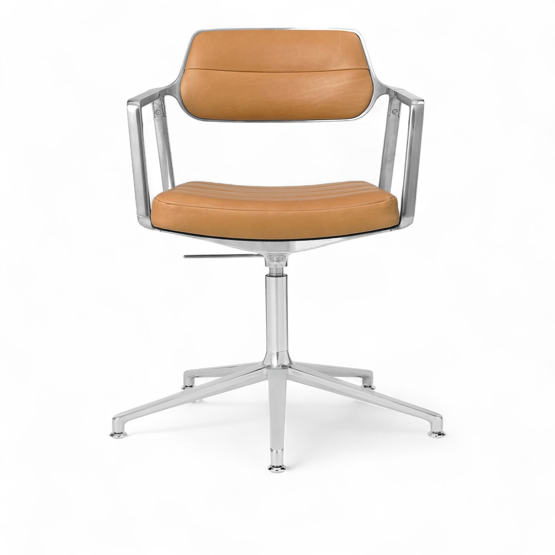 Vipp - Vipp453+ kontorstol polerad ram med camel läder - Kontorstoler - Brun