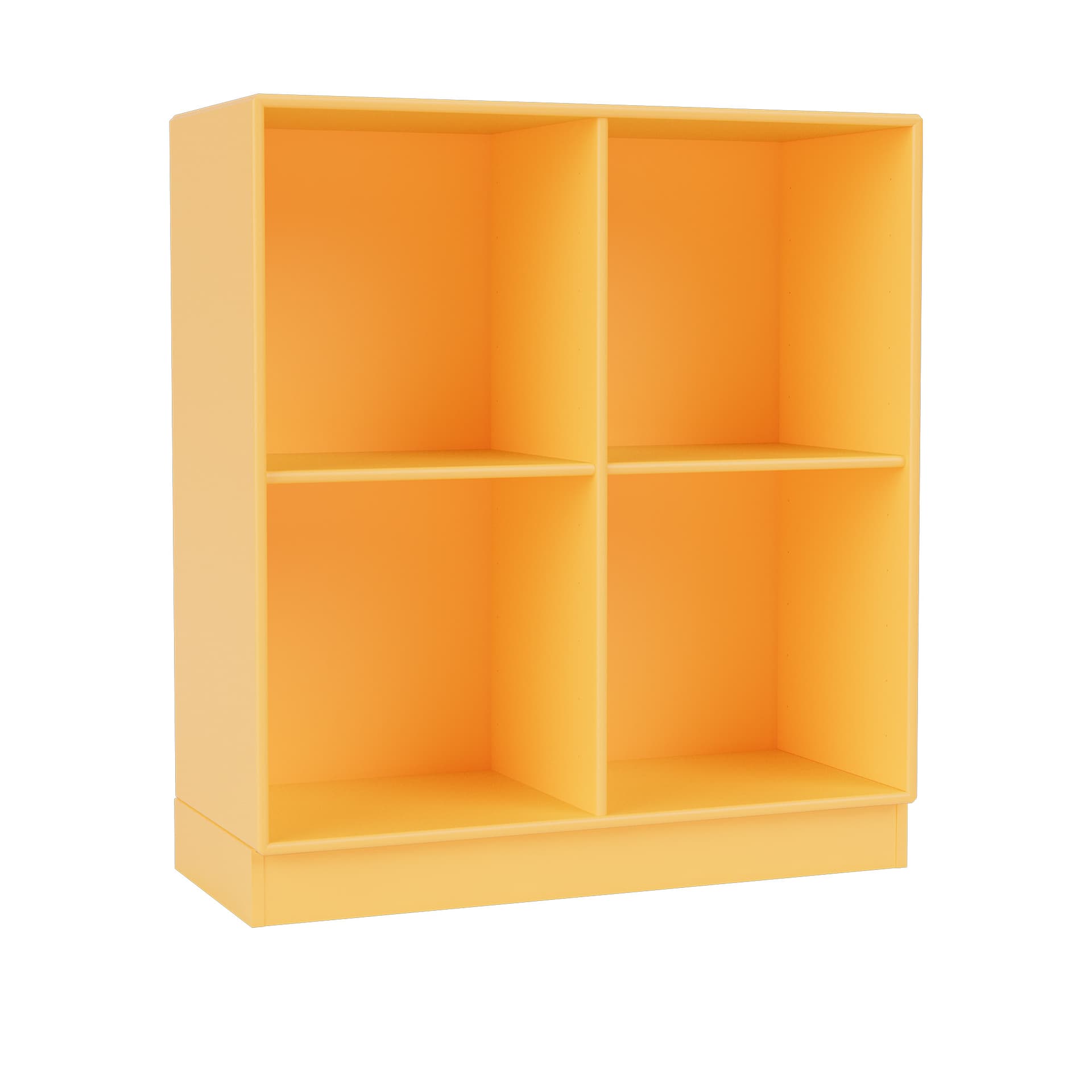 Montana - Show Bookcase 166-Acacia 07 Plinth 7 cm - Bokhyller - Peter J. Lassen - Gul - Tre