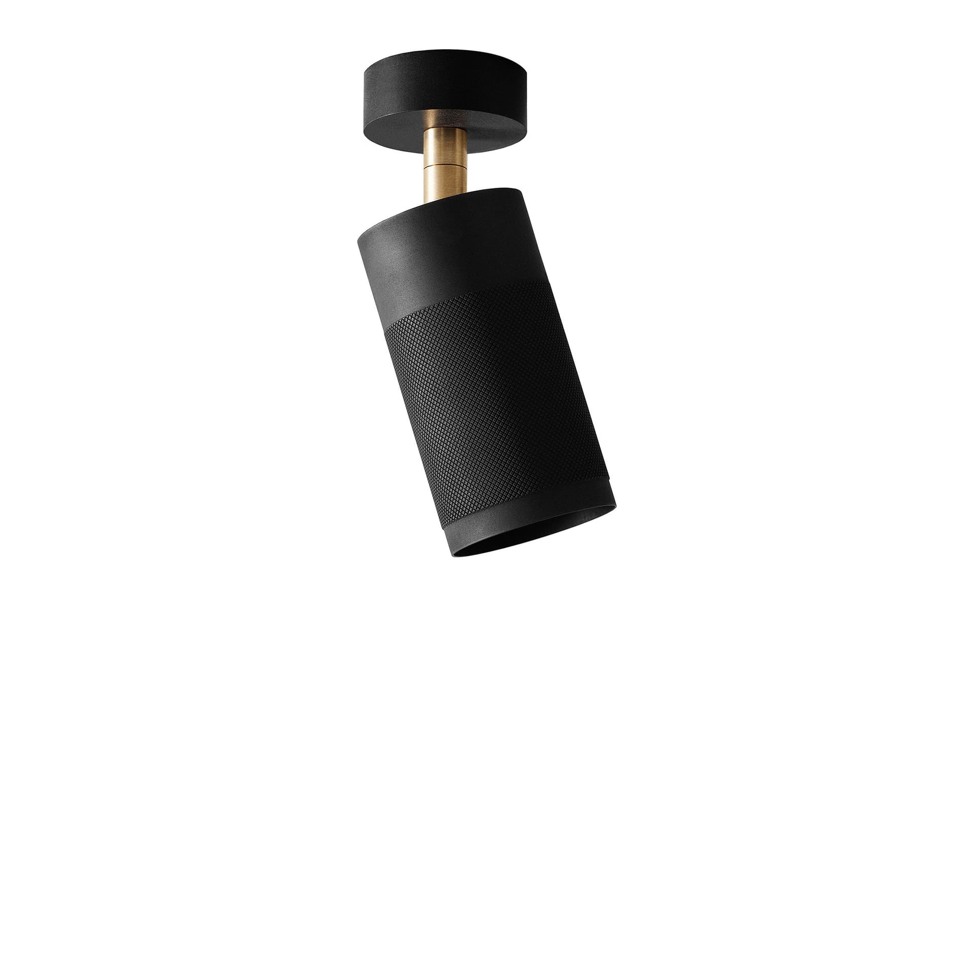 Thorup Copenhagen - Thorup Copenhagen Patrone Ceiling Spot Canopy, Black-Browned Brass, 120 mm - Spotlights - Kasper Thorup - Gull - Metall