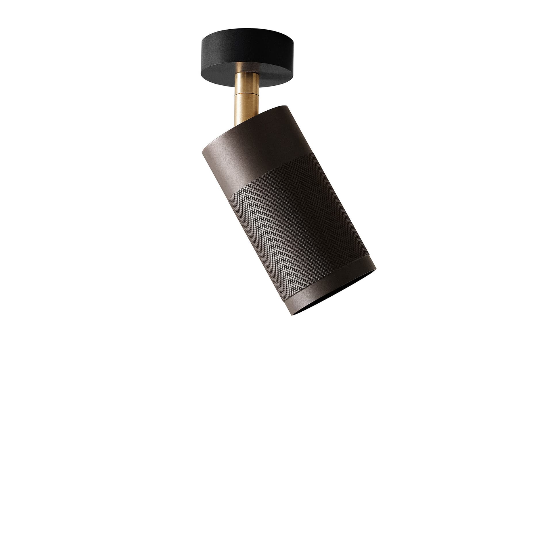 Thorup Copenhagen - Thorup Copenhagen Patrone Ceiling Spot Canopy, Browned Brass, 120 mm - Spotlights - Kasper Thorup - Gull - Metall