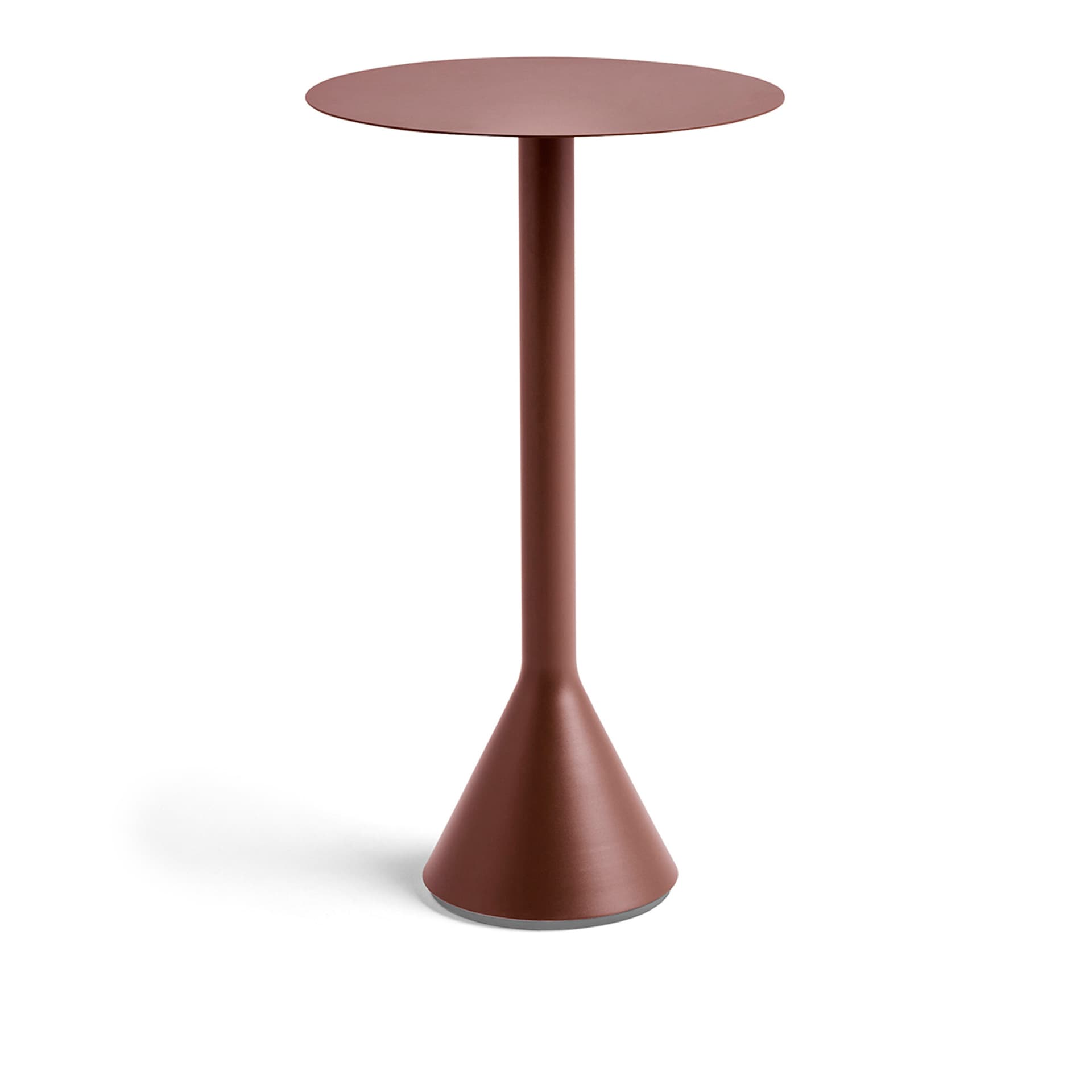 HAY - Palissade kjeglebord - høyt - Iron Red - Ø60 - Utendørs småbord & sidebord - Ronan & Erwan Bouroullec - Rød - Metall
