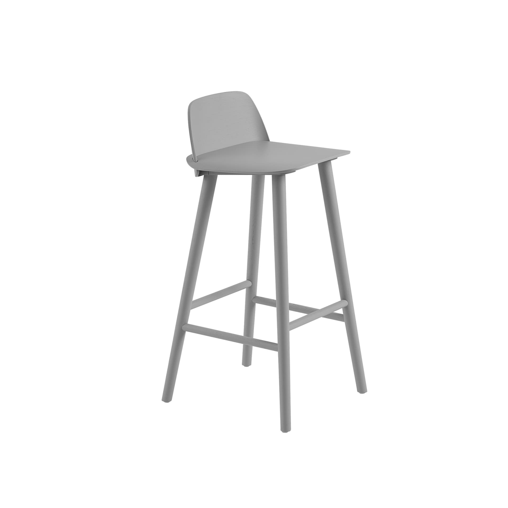 Muuto, Nerd barstol 65 cm - Grey