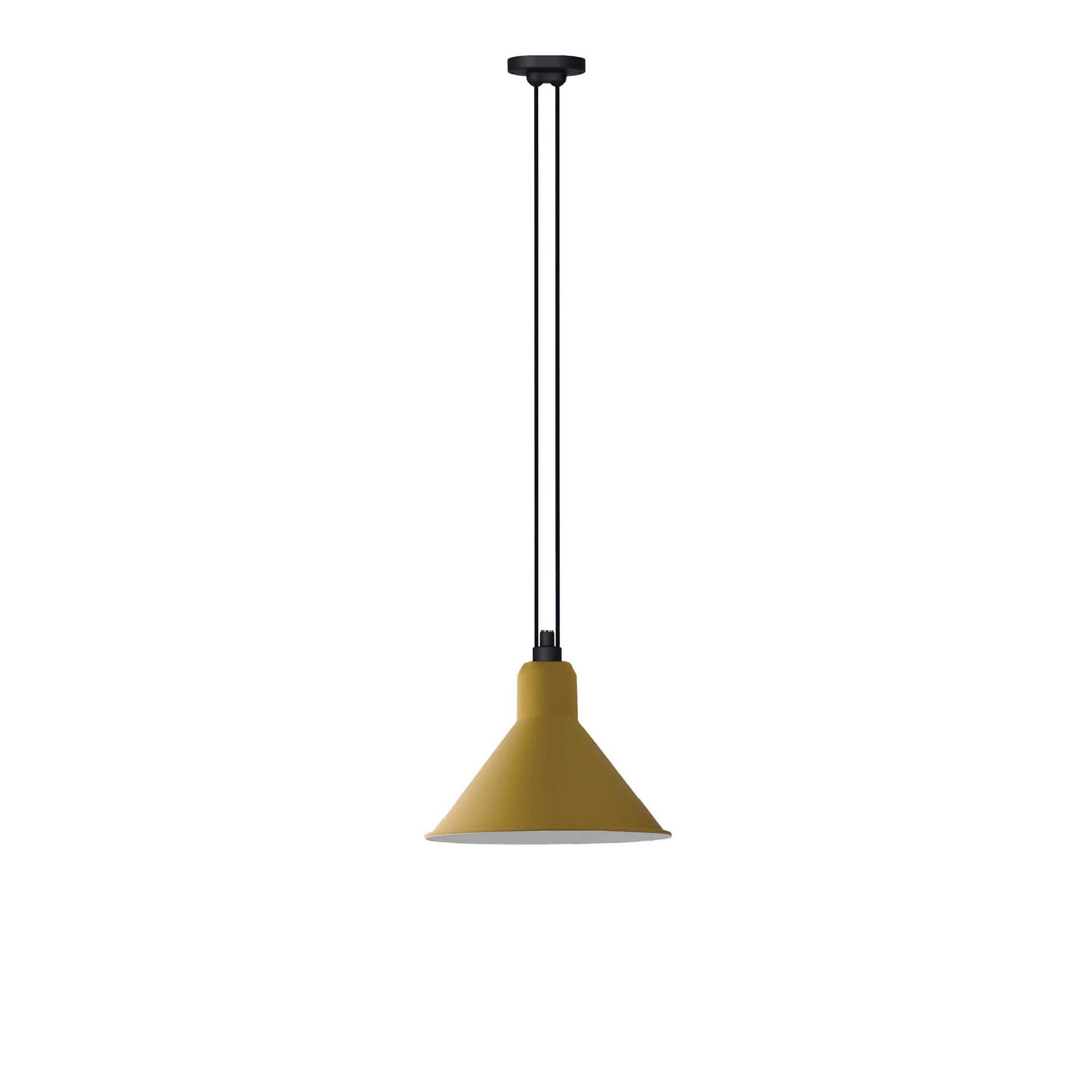 Lampe Gras - 322 XL Pendel Konisk Gul