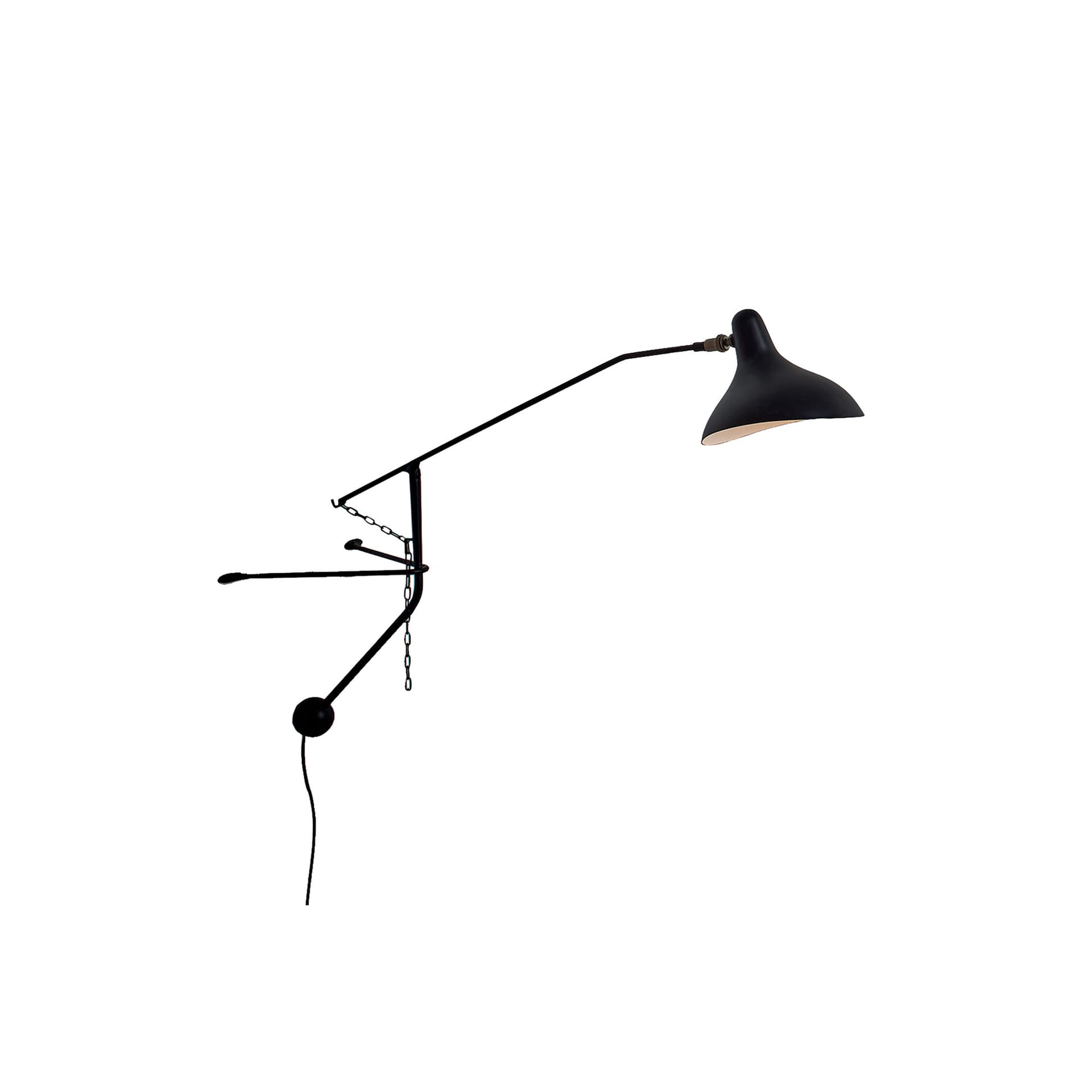 DCW - Mantis BS2 Mini Vegglampe Svart Schottlander