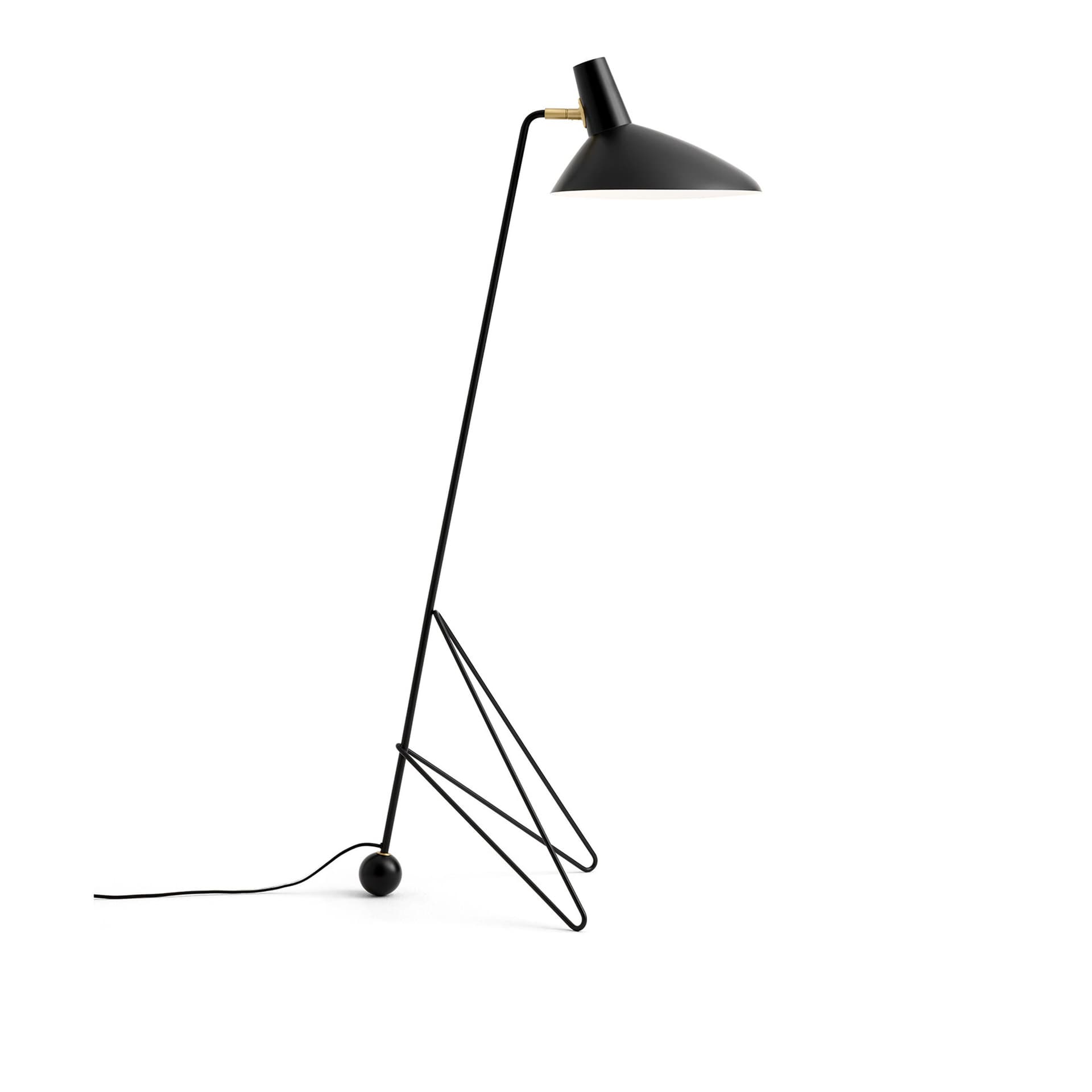 &Tradition - Tripod HM8 gulvlampe Matt Black