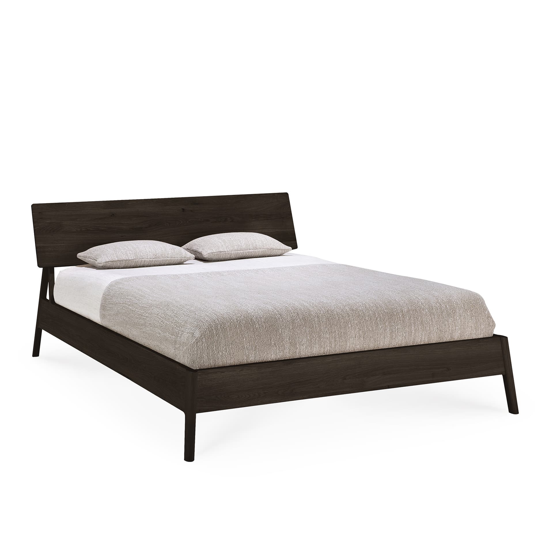 Ethnicraft - Air Bed - Varnished Oak - Brown - Mattress 180X200 - Without Slats - Senger - Alain Van Havre - Tre farget - Tre