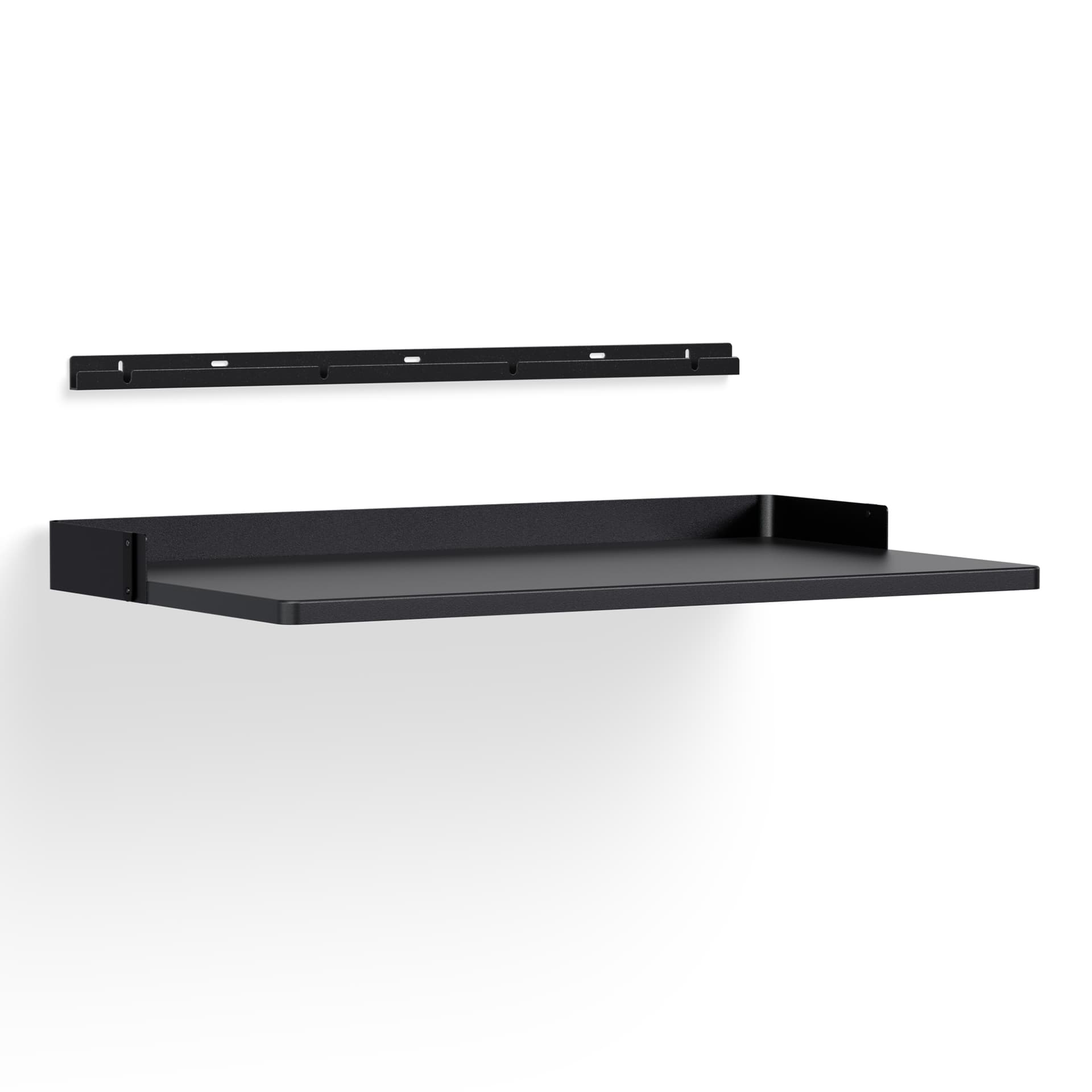 HAY - Pier System Work Shelf - Black Powder Coated Steel - Hyller & Hyllesystemer - Svart - Metall
