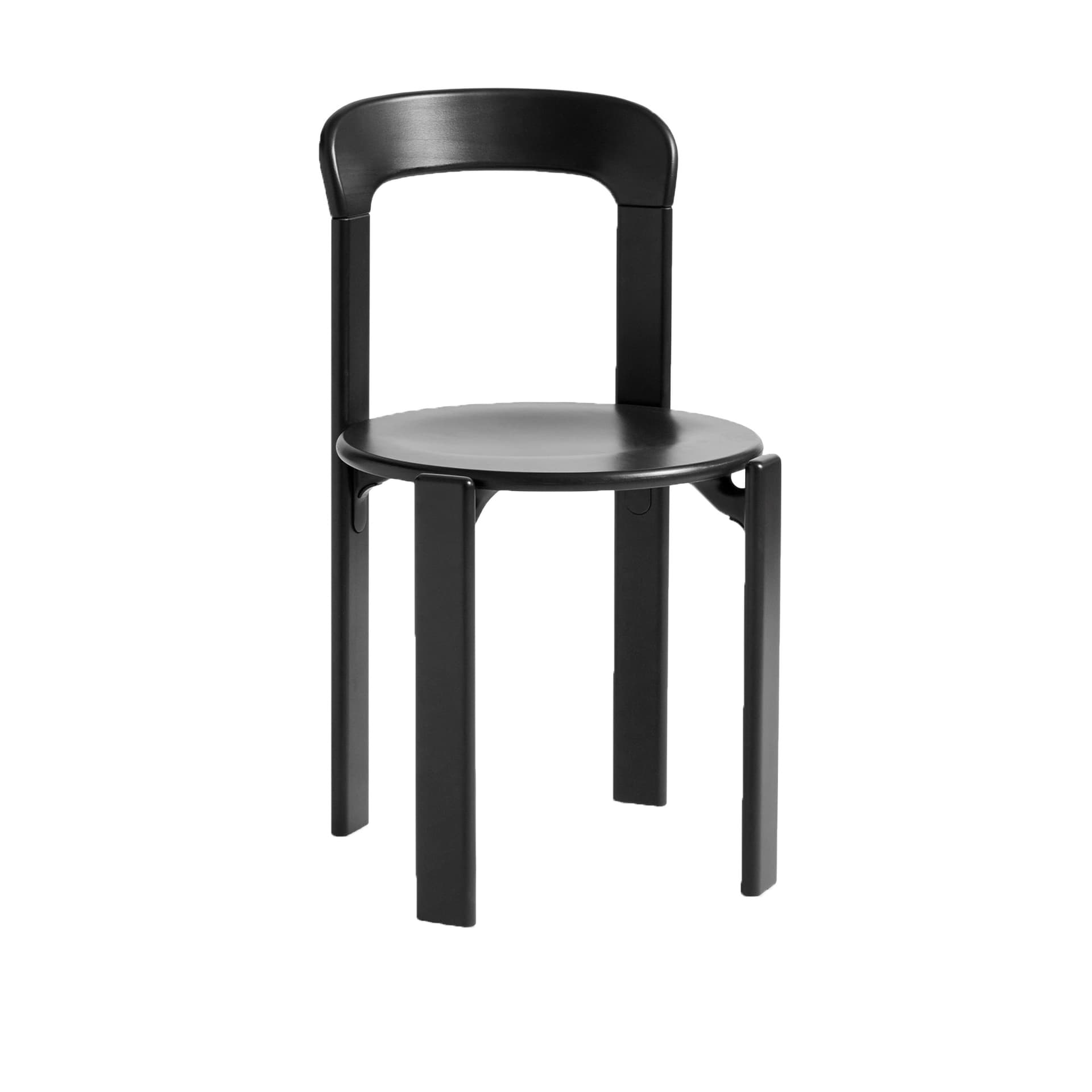 HAY - Rey Chair REY22, Deep black water-based lacquered beech - Spisestoler - Bruno Rey - Svart - Tre