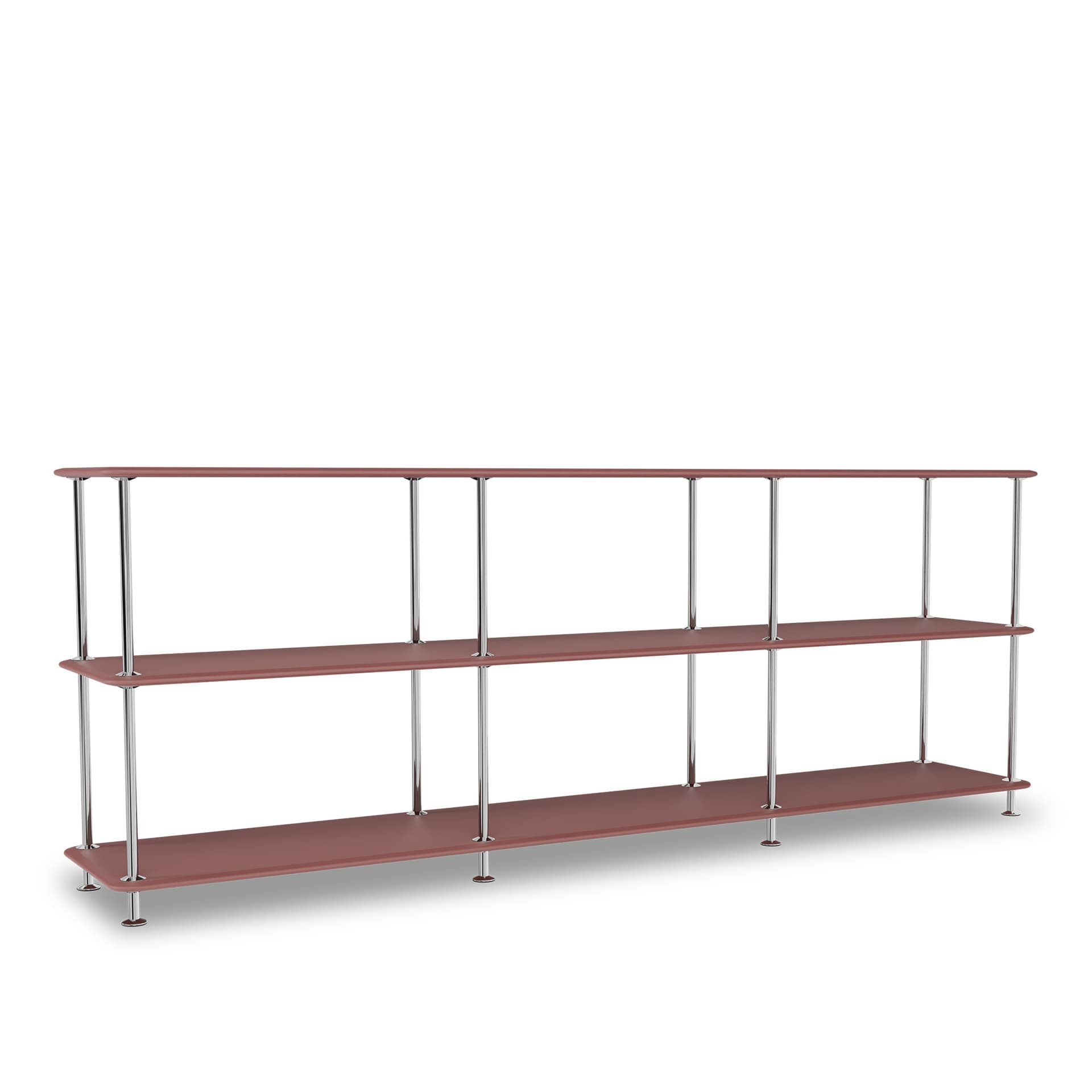 Montana - Montana Free 222000 231-Masalastructure 44C-Chrome - Hyller & Hyllesystem - Jakob Wagner - Rød - Metall/Tre