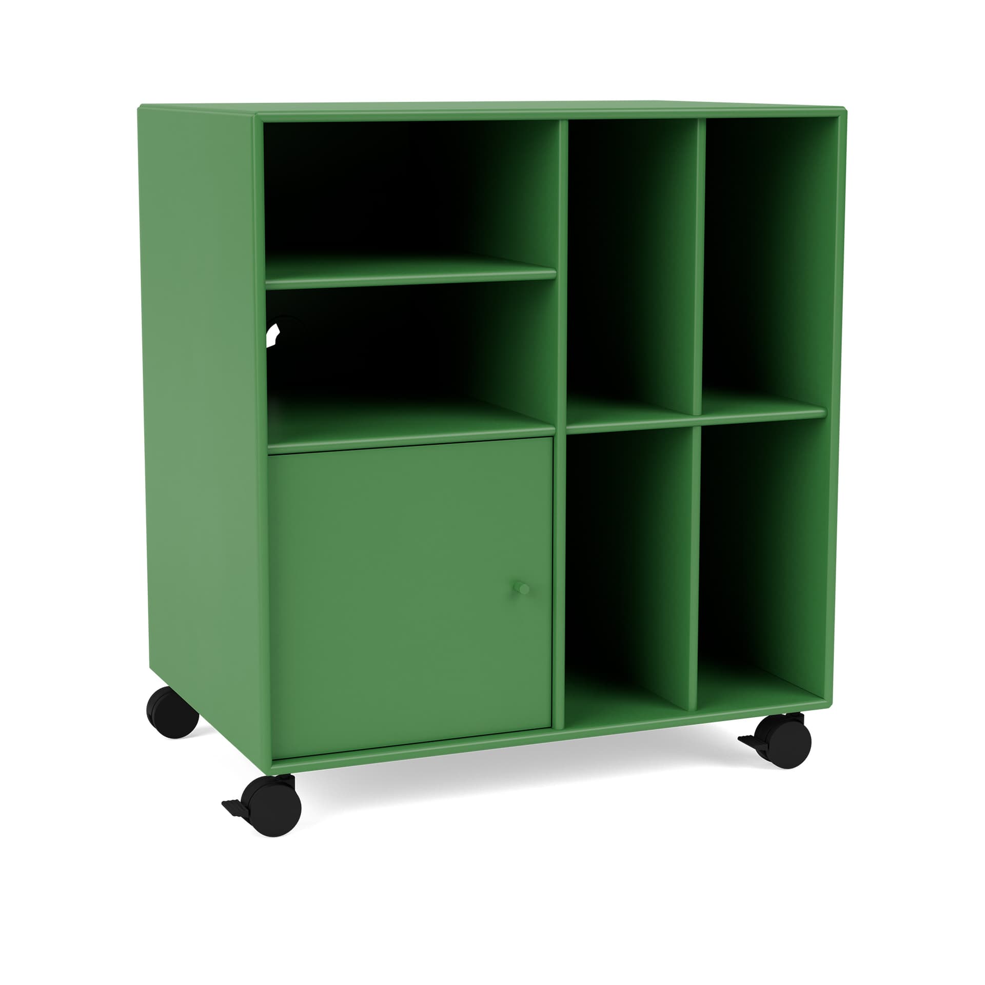 Montana - SPIN II Vinyl Storage, 05-CastorsCR70Black, 152 Parsley - Oppbevaringsskap - Peter J. Lassen - Grønn
