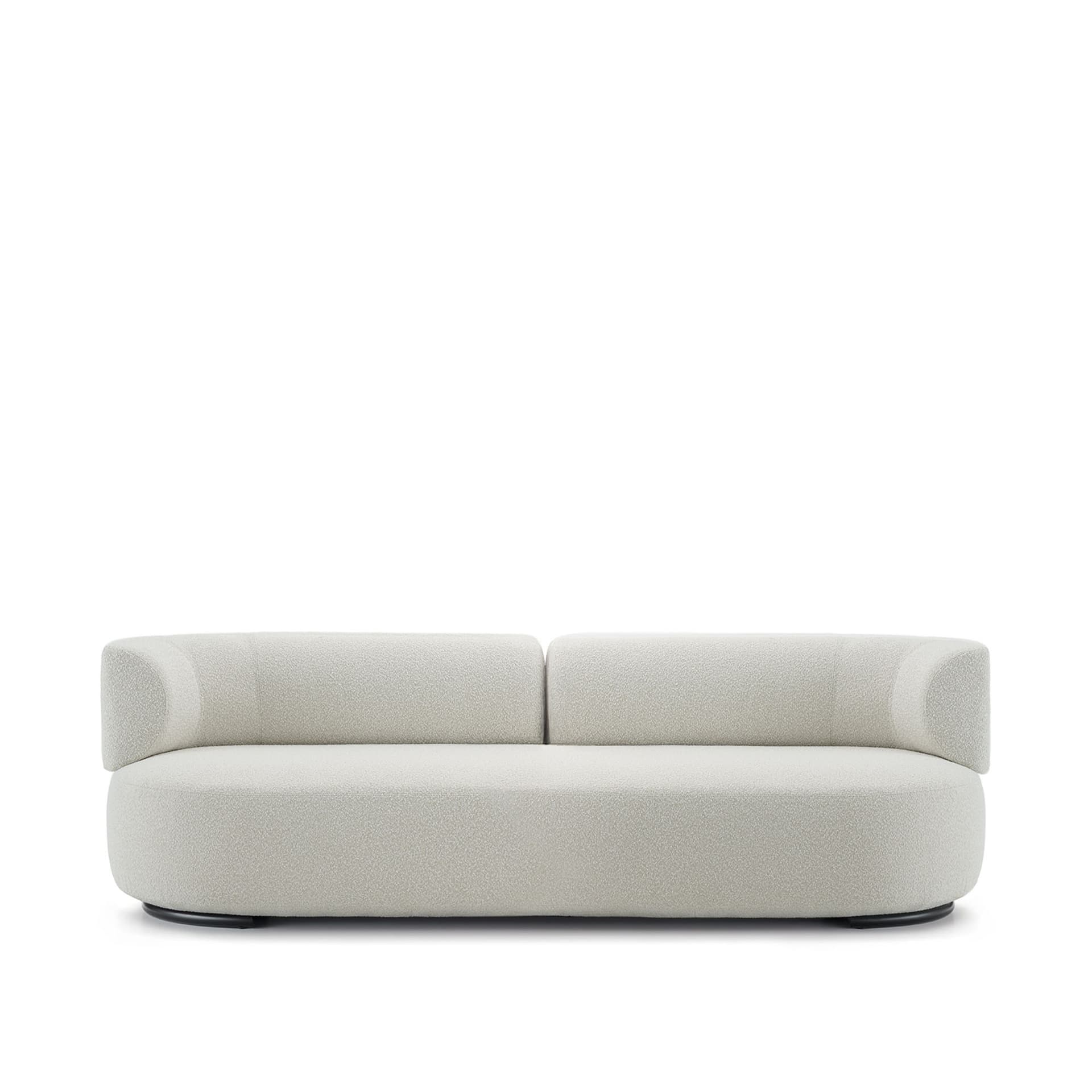 Kartell - K-Waiting Sofa Bouclé Ecru - Sofaer - Rodolfo Dordoni - Beige - Metall/Tekstilmateriale/Plast