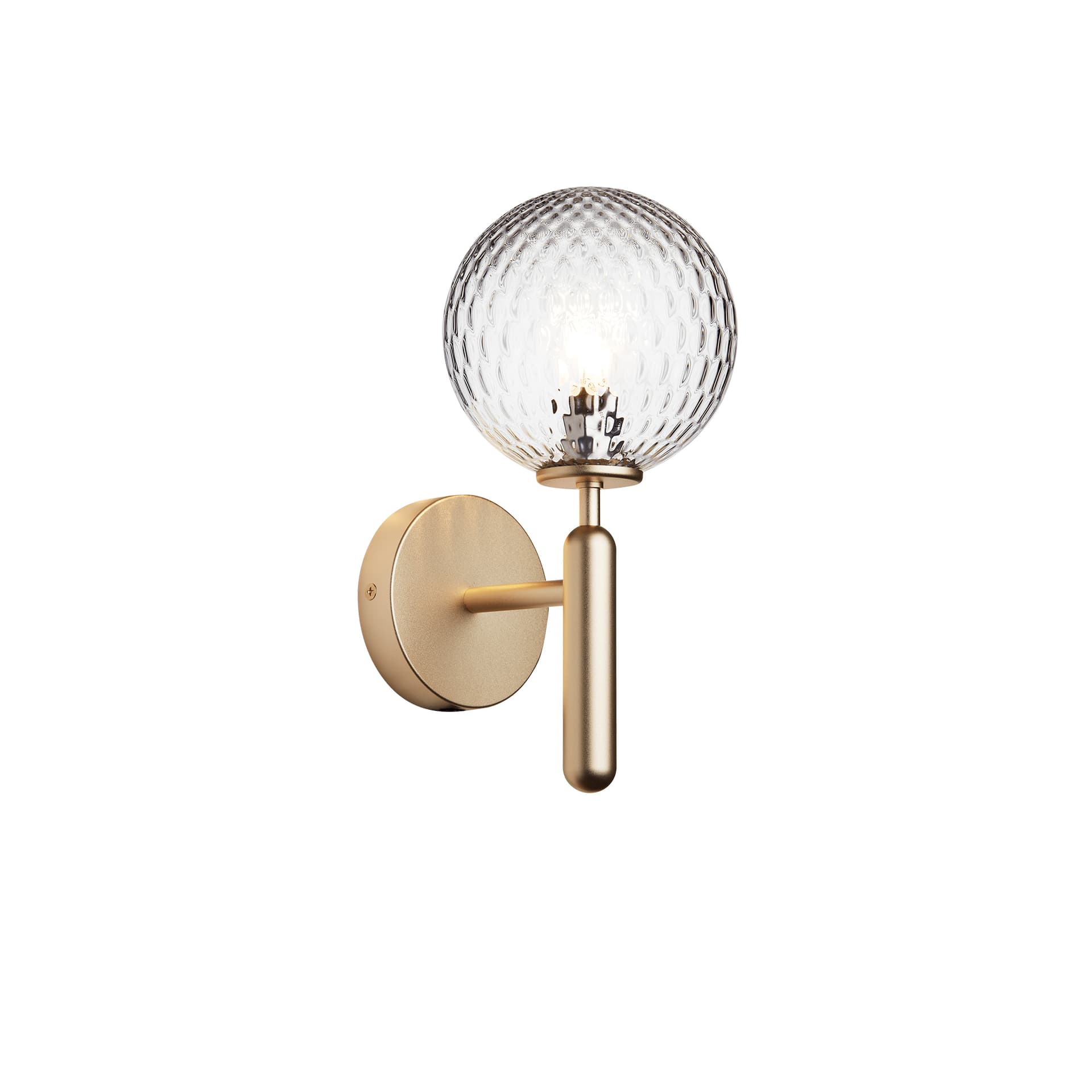 Nuura Aps - Miira Vegglampe Brass/Optic Clear Nuura