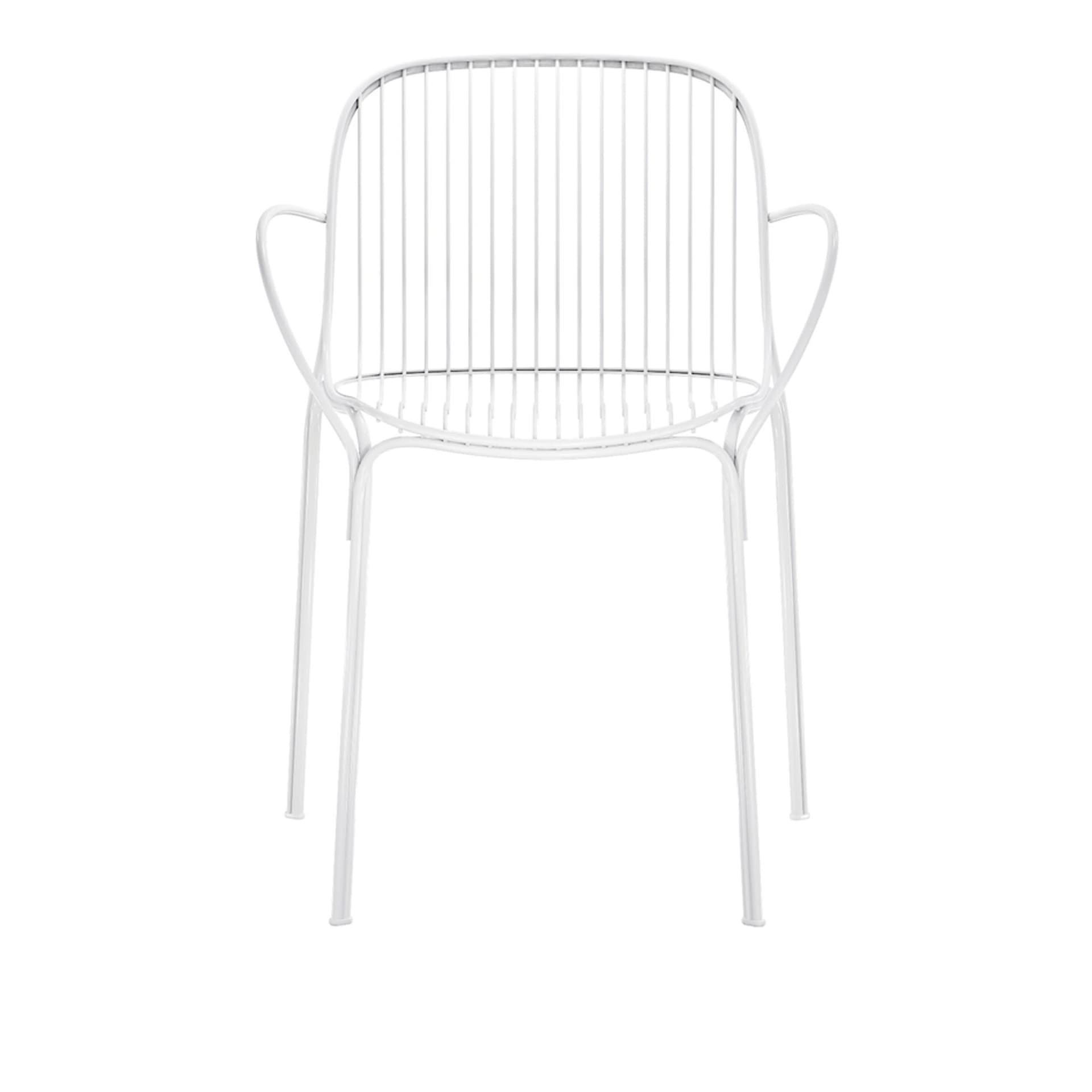 Kartell - Hiray Small Armchair White - Utendørs spisebordstoler - Ludovica + Roberto Palomba - Hvit - Metall