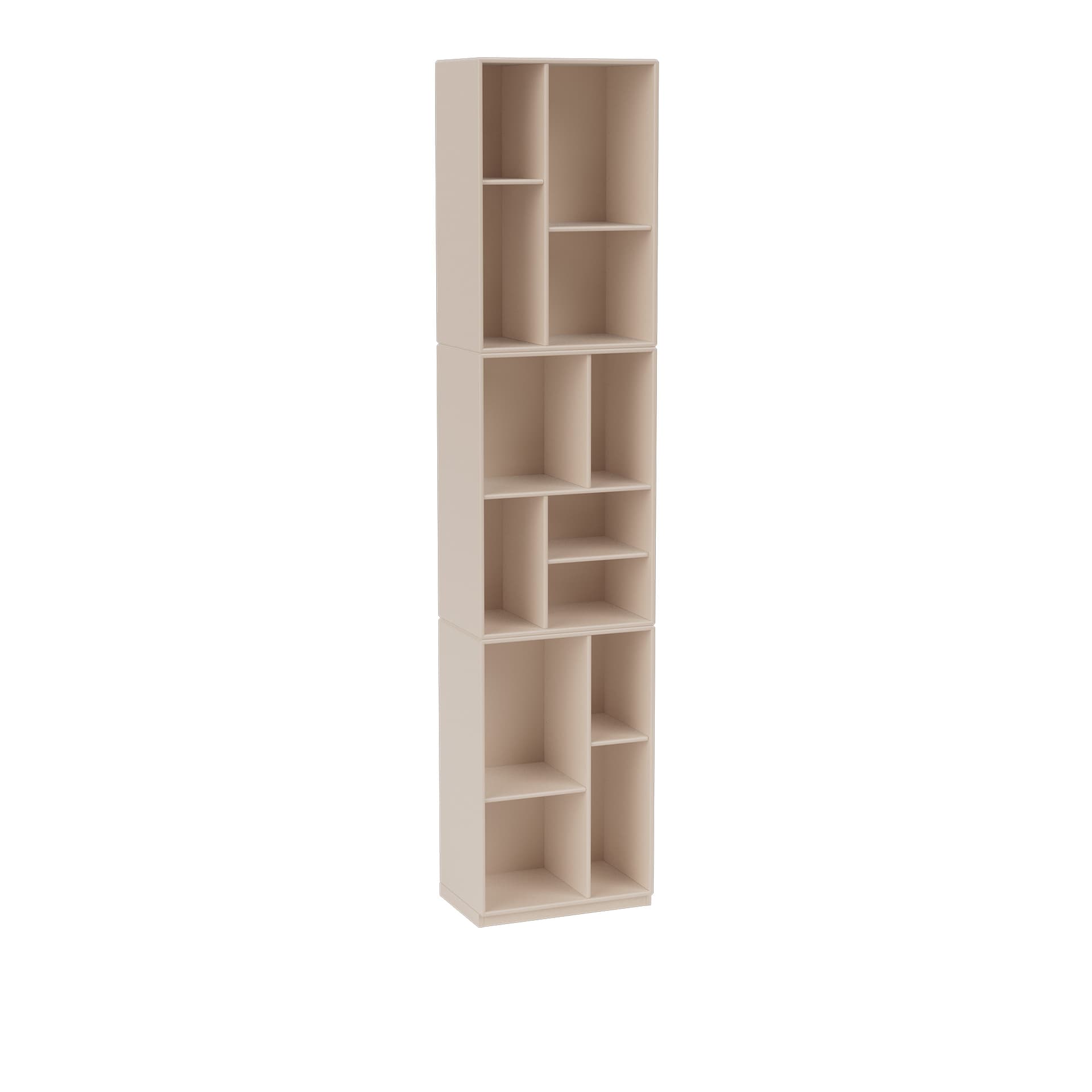 Montana - Loom Slim Bookcase 168-Clay 06 Plinth 3 cm - Bokhyller - Peter J. Lassen - Beige - Tre