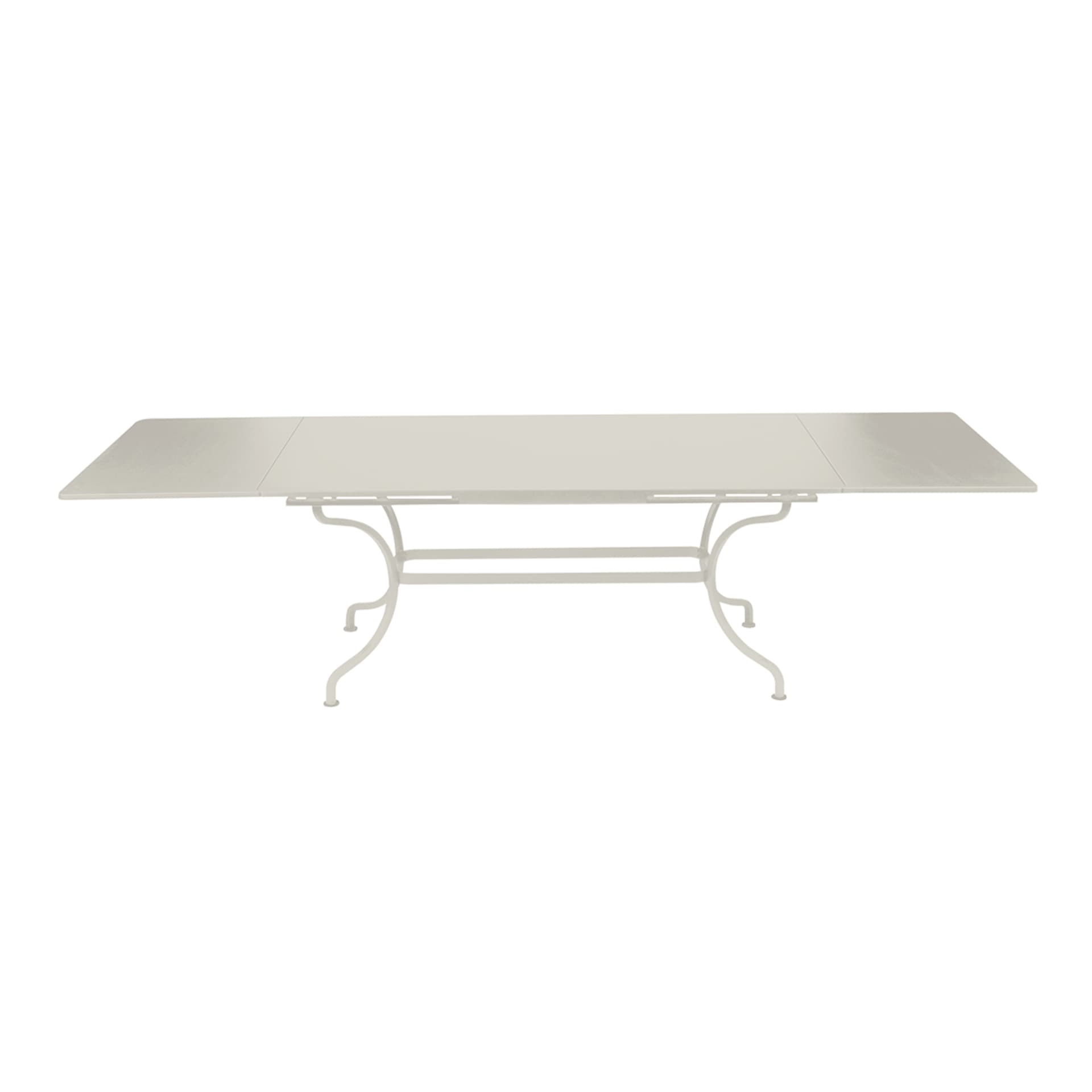 Fermob - Romane Table 200/300x100 cm Clay Grey A5 - Utendørs spisebord - Grønn,Grå - Metall