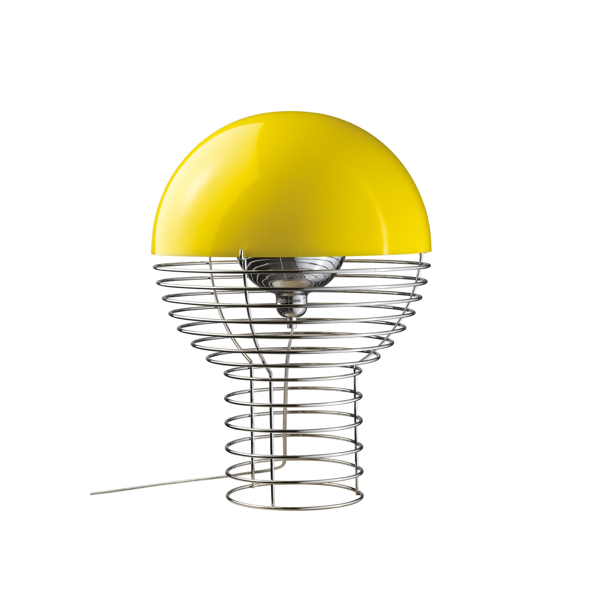 Verpan - Wire bordlampe Ø30 krom/gul