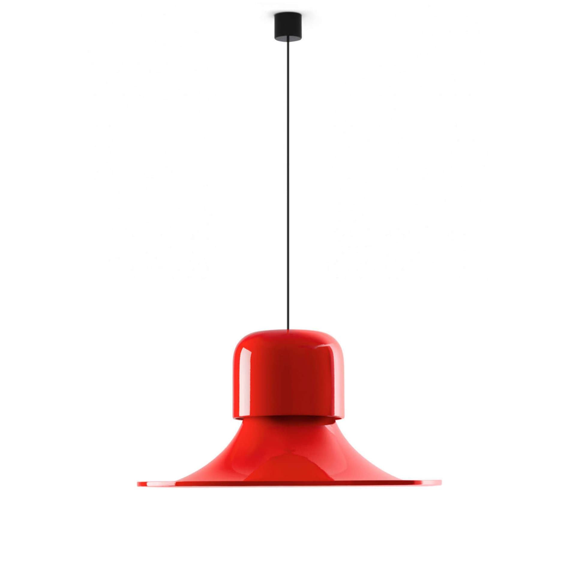 Stilnovo - Campana LED-hengelampe, rød, DALI-Push