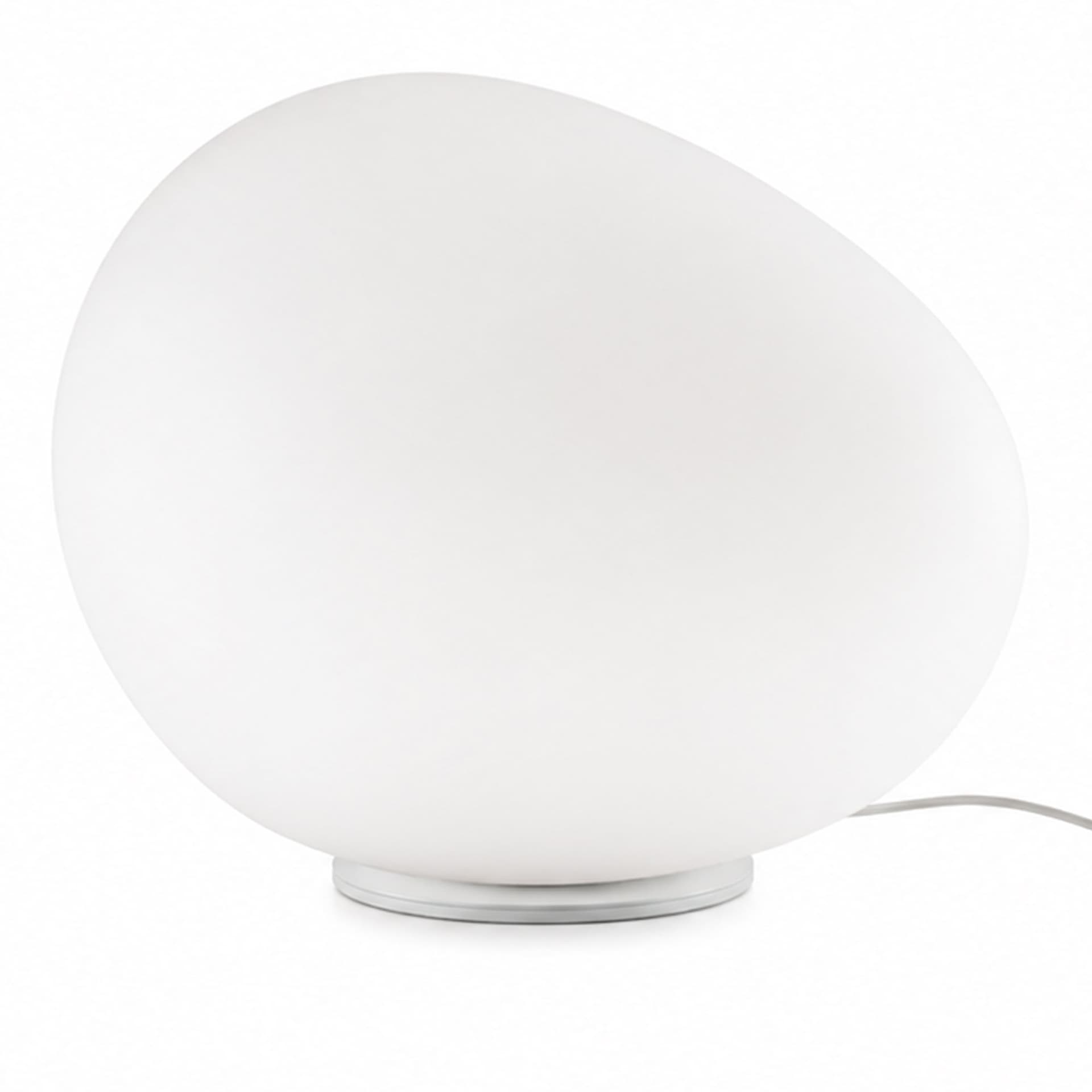 Foscarini - Gregg Grande Bordslampa - On/Off - Vit/Vit - Bordlamper - Ludovica & Roberto Palomba - Hvit - Glass