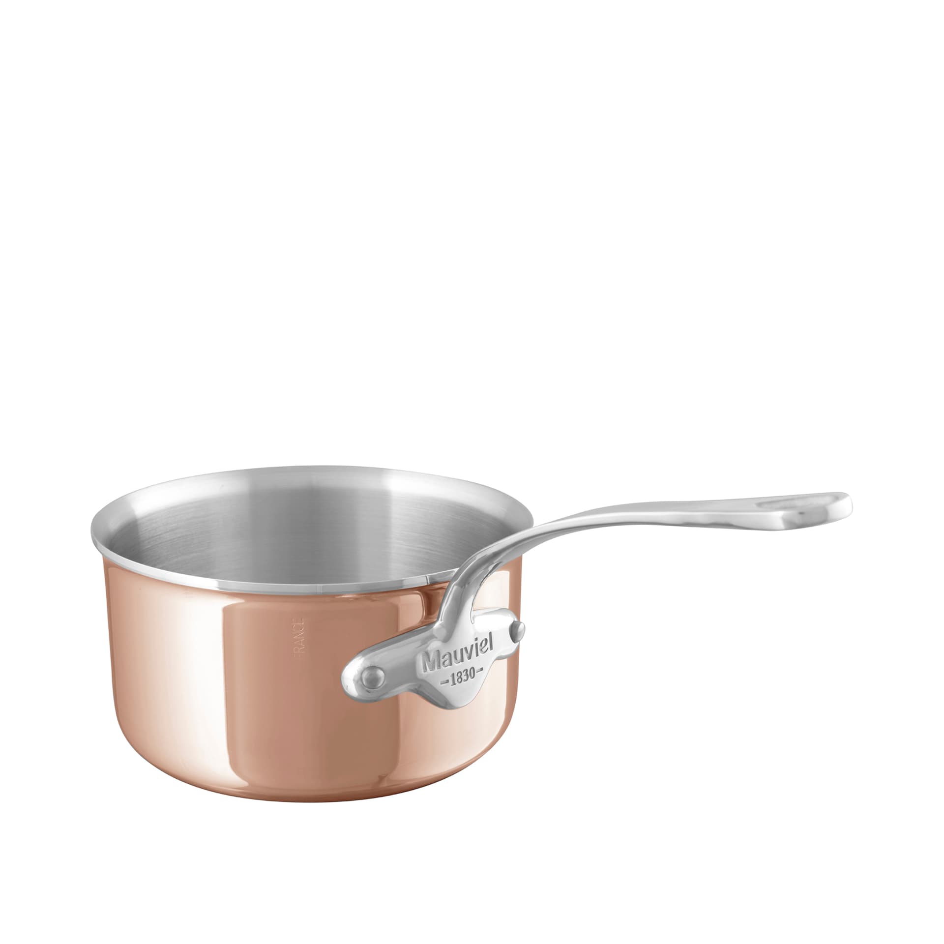 Mauviel - Saucepan M'6S Copper/Steel - 1,1 L - Kjeler og kasseroller - Sølv,Bronse