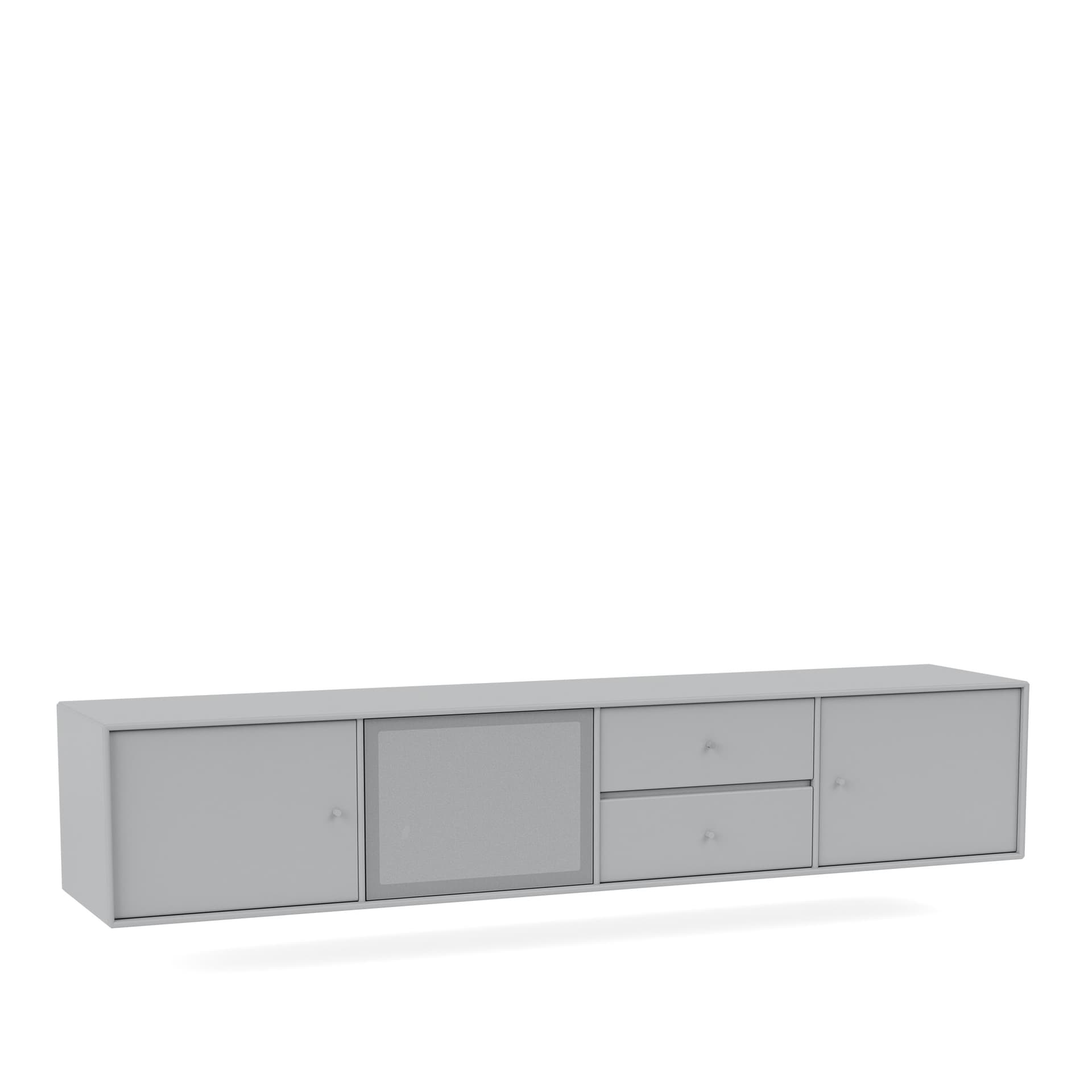 Montana - OCTAVE VIII TV Bench, 04-Suspensionrails, 02 Fjord - TV-benker - Peter J. Lassen - Grå