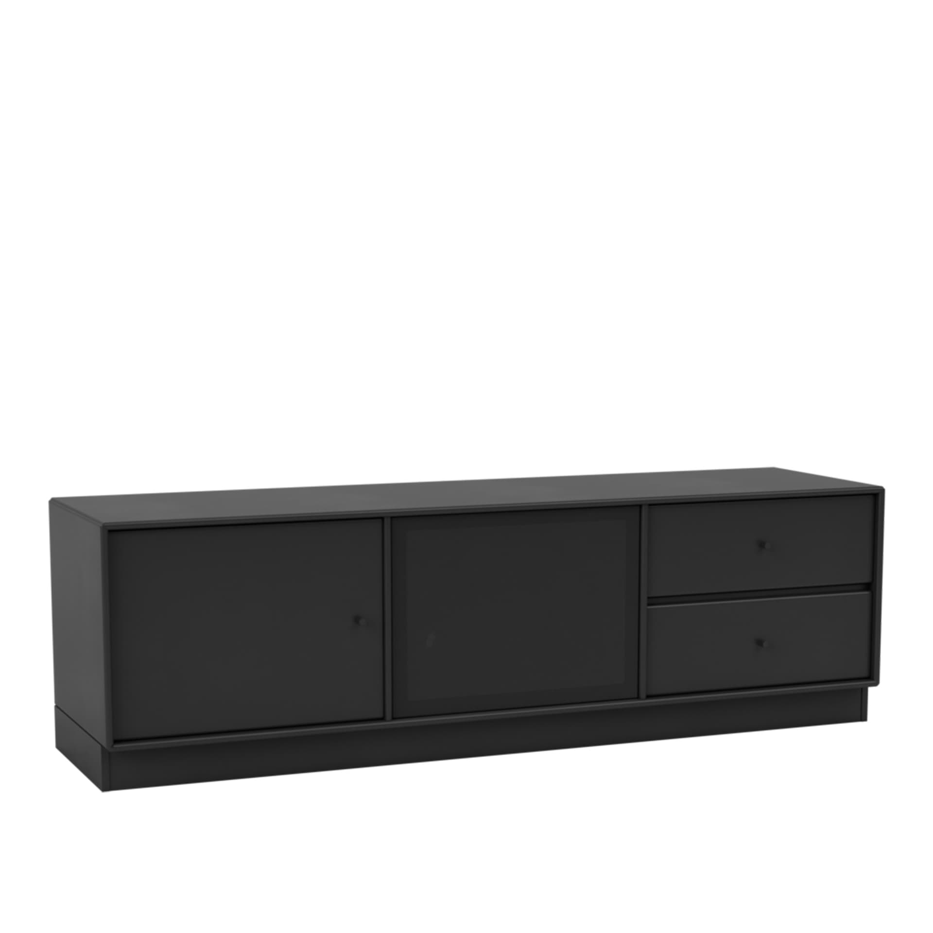 Montana - Octave Vi TV Bench 05-Black 07 Plinth 7 cm - TV-benker - Peter J. Lassen - Svart - Tre