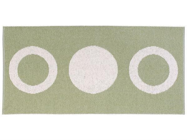 Plastmatter - Horredsmattan Circle (oliven) (Størrelse: 150 x 100 cm)