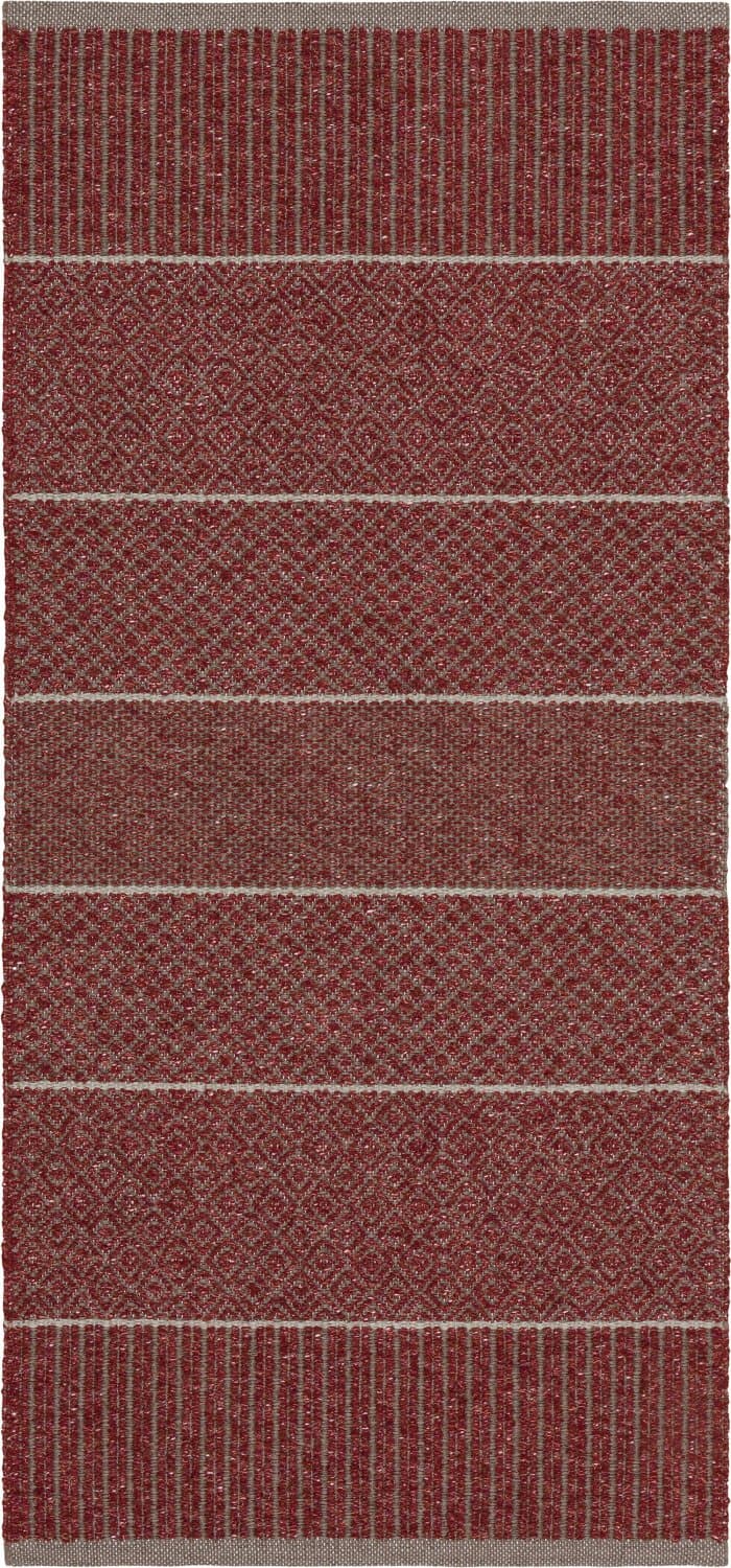 Plastmatter - Horredsmattan Alice Mix (burgunder) (Størrelse: 150 x 100 cm)