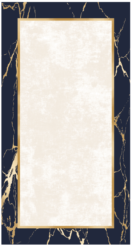 Wilton-teppe - Cerasia (blå/hvit/gull) (Størrelse: 200 x 280 cm)