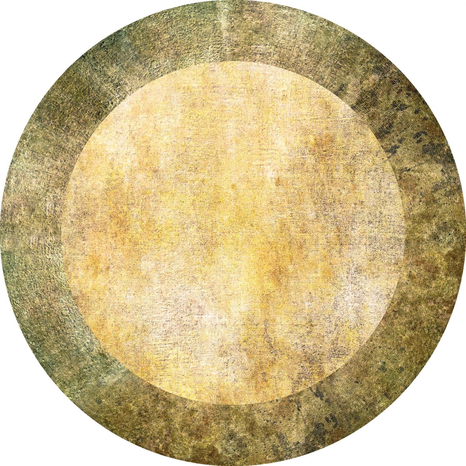 Rundt teppe - Campana (beige/gul) (Størrelse: Ø 160 cm)