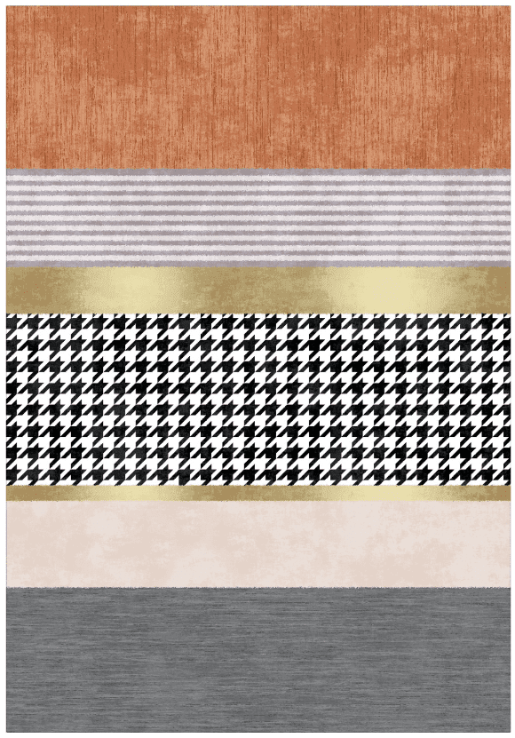 Wilton-teppe - Esme (oransje/multi) (Størrelse: 160 x 230 cm)