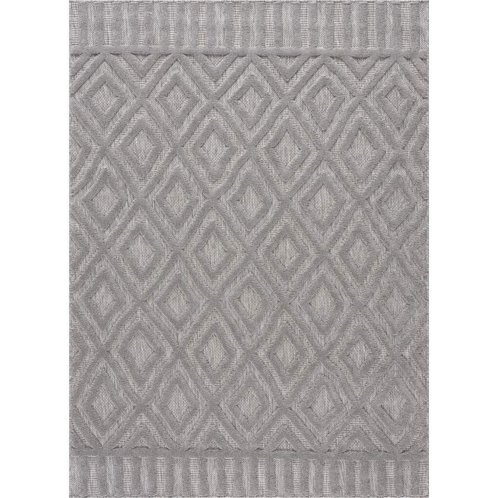 Shaggy Indoor-Outdoor - Lancaster (grå) (Størrelse: 200 x 290 cm)