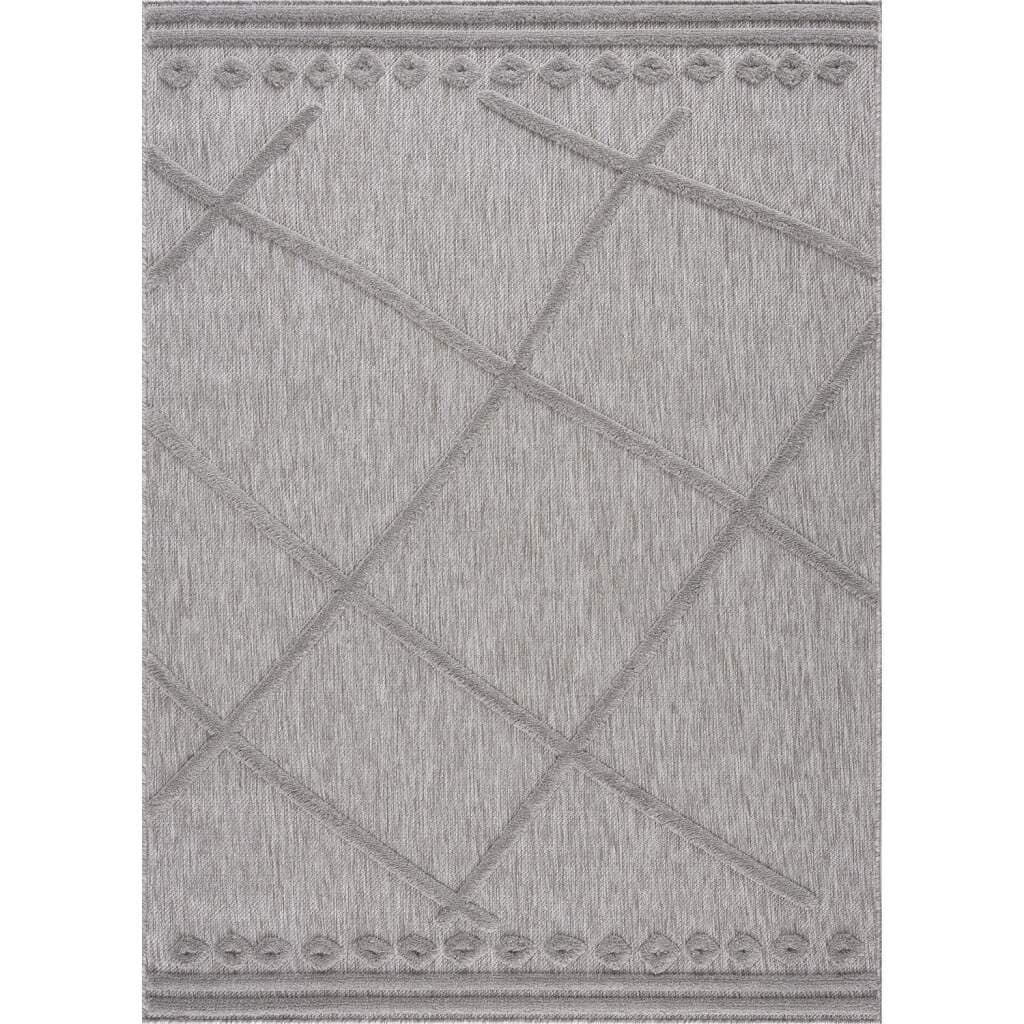 Shaggy Indoor-Outdoor - Newhaven (grå) (Størrelse: 160 x 230 cm)