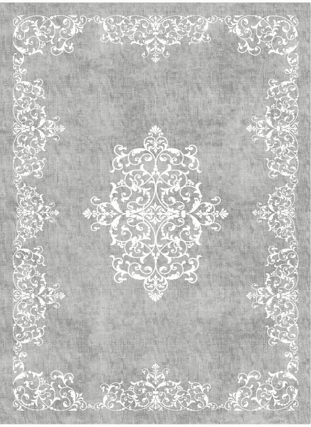 Wilton-teppe - Santi (grå/hvit) (Størrelse: 130 x 190 cm)