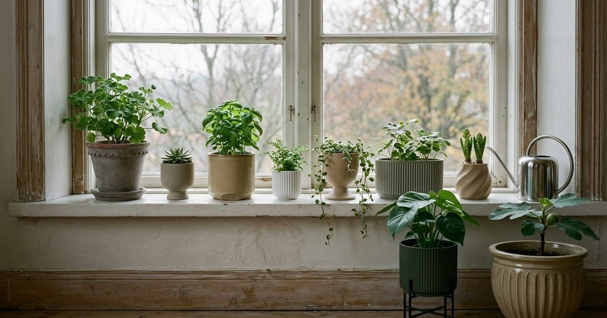 Vinduskarmen i nord: 10 krukker til plantene som kommer inn