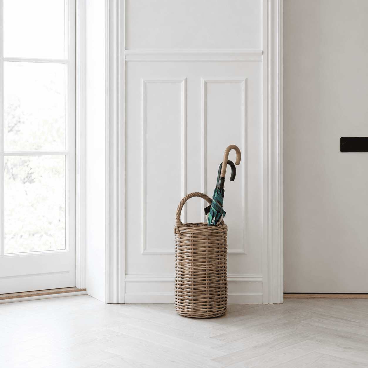 JOSEFINE - paraplyholder - håndlavet i kubu rattan - Ø30xH56 cm