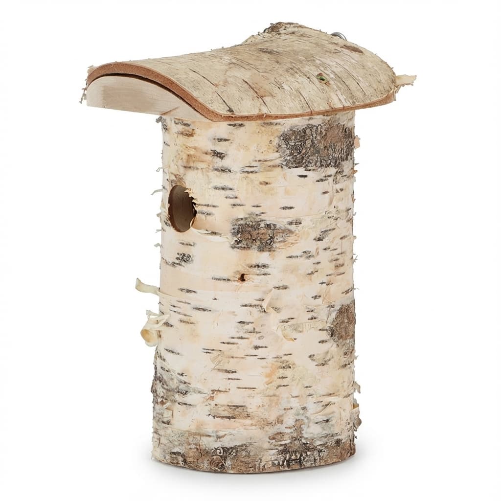 Fuglehus til Blåmejser – Håndlavet i FSC®-Certificeret Fyrretræ – 13,4x16,9x25,5 cm